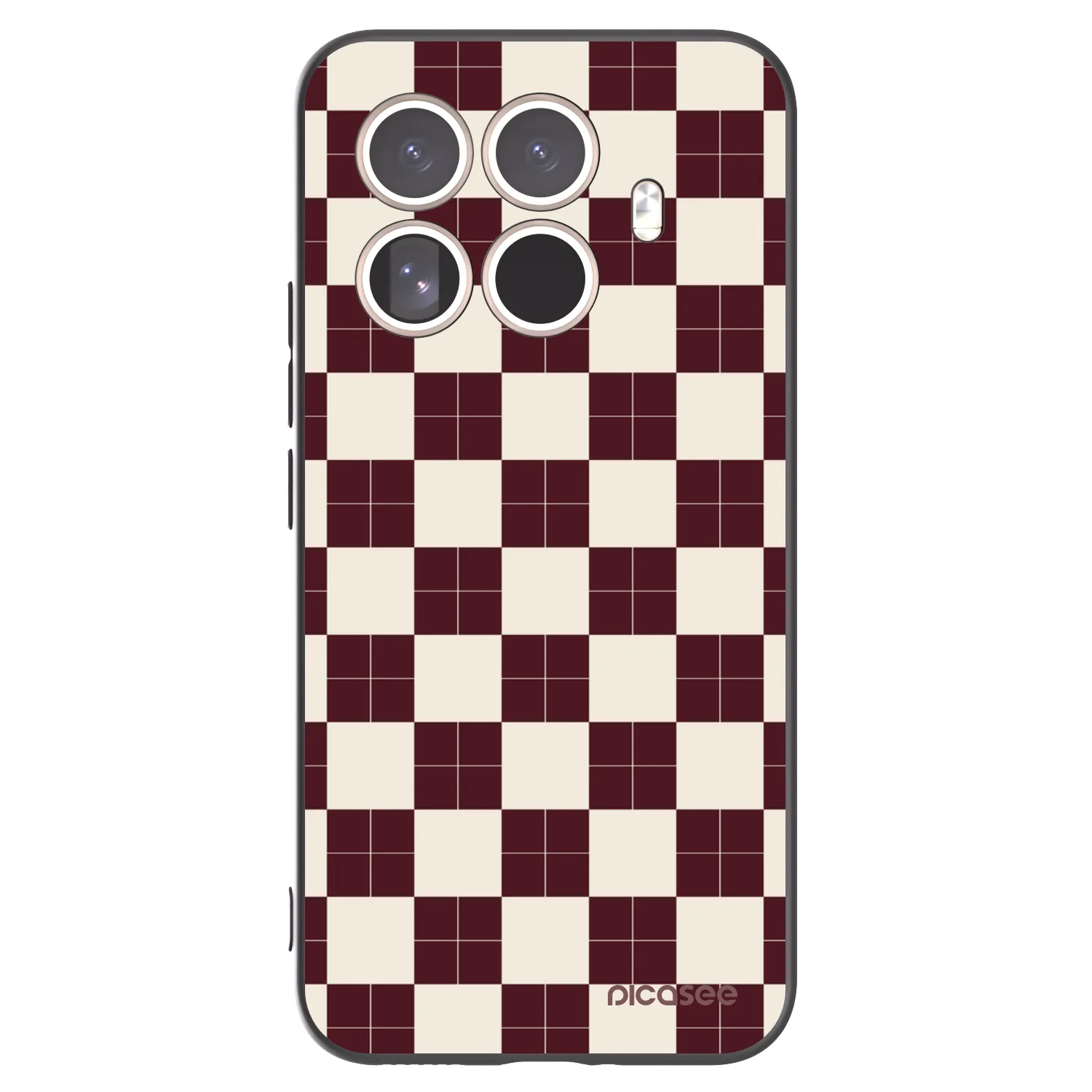 Picasee silikonowe czarne etui na Xiaomi 15T Pro - Checked Away