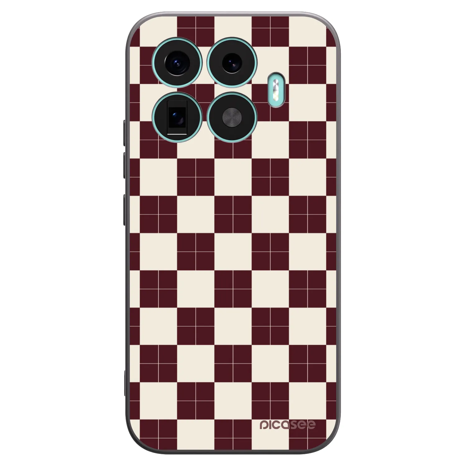Picasee silikonowe czarne etui na Xiaomi 17T - Checked Away