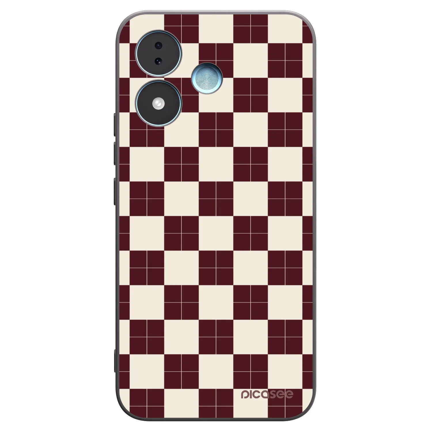 Picasee silikonowe czarne etui na Xiaomi Redmi Note 17 5G - Checked Away