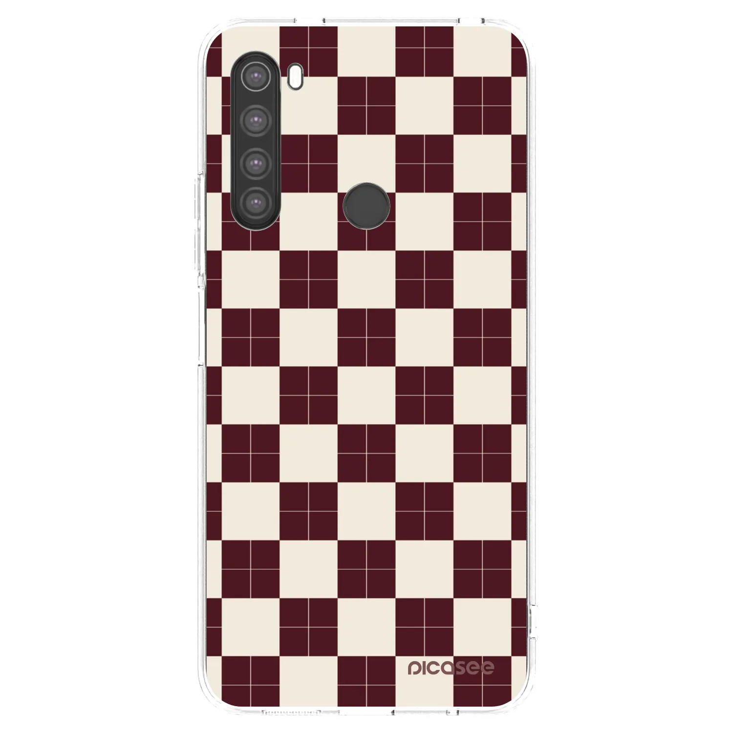Picasee silikonowe przeźroczyste etui na Xiaomi Redmi Note 8 - Checked Away