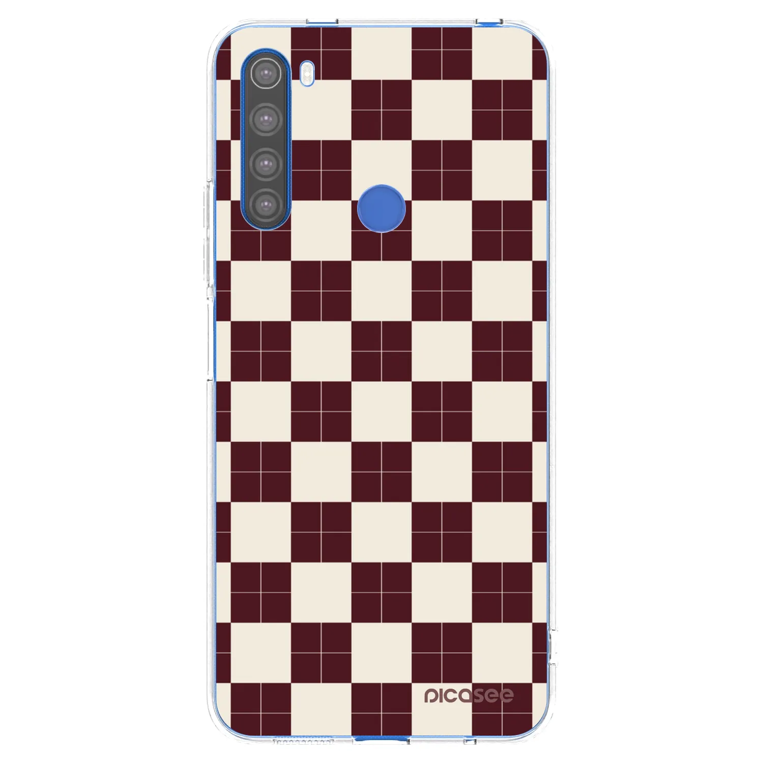 Picasee silikonowe przeźroczyste etui na Xiaomi Redmi Note 8T - Checked Away