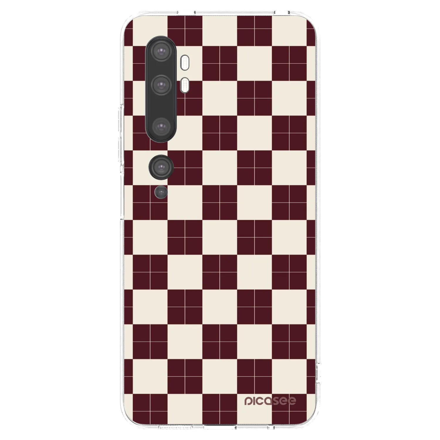 Picasee silikonowe przeźroczyste etui na Xiaomi Mi Note 10 (Pro) - Checked Away