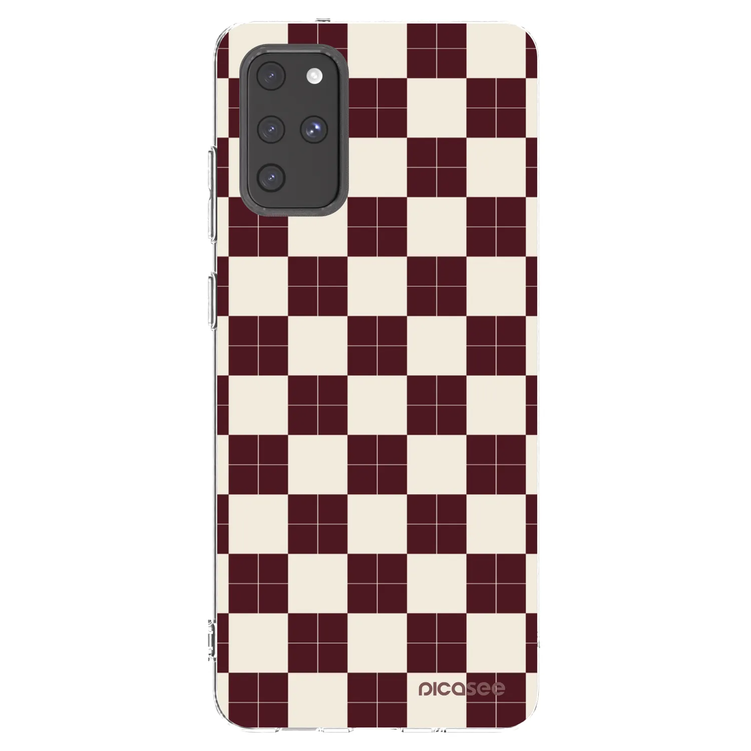 Picasee silikonowe przeźroczyste etui na Samsung Galaxy S20+ G985F - Checked Away