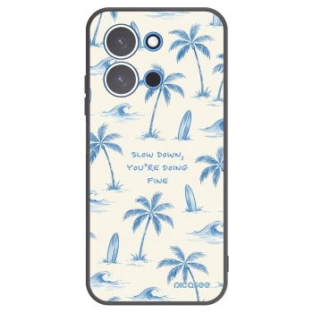 Picasee silikonowe czarne etui na Xiaomi Redmi 15C 4G - Slow Tide