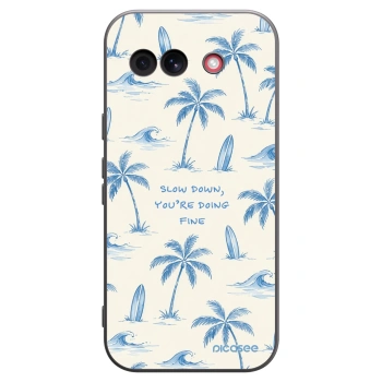 Picasee silikonowe czarne etui na Google Pixel 10a - Slow Tide