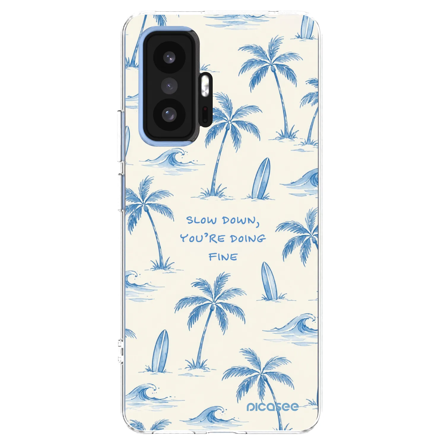 Picasee silikonowe przeźroczyste etui na Xiaomi 11T Pro - Slow Tide