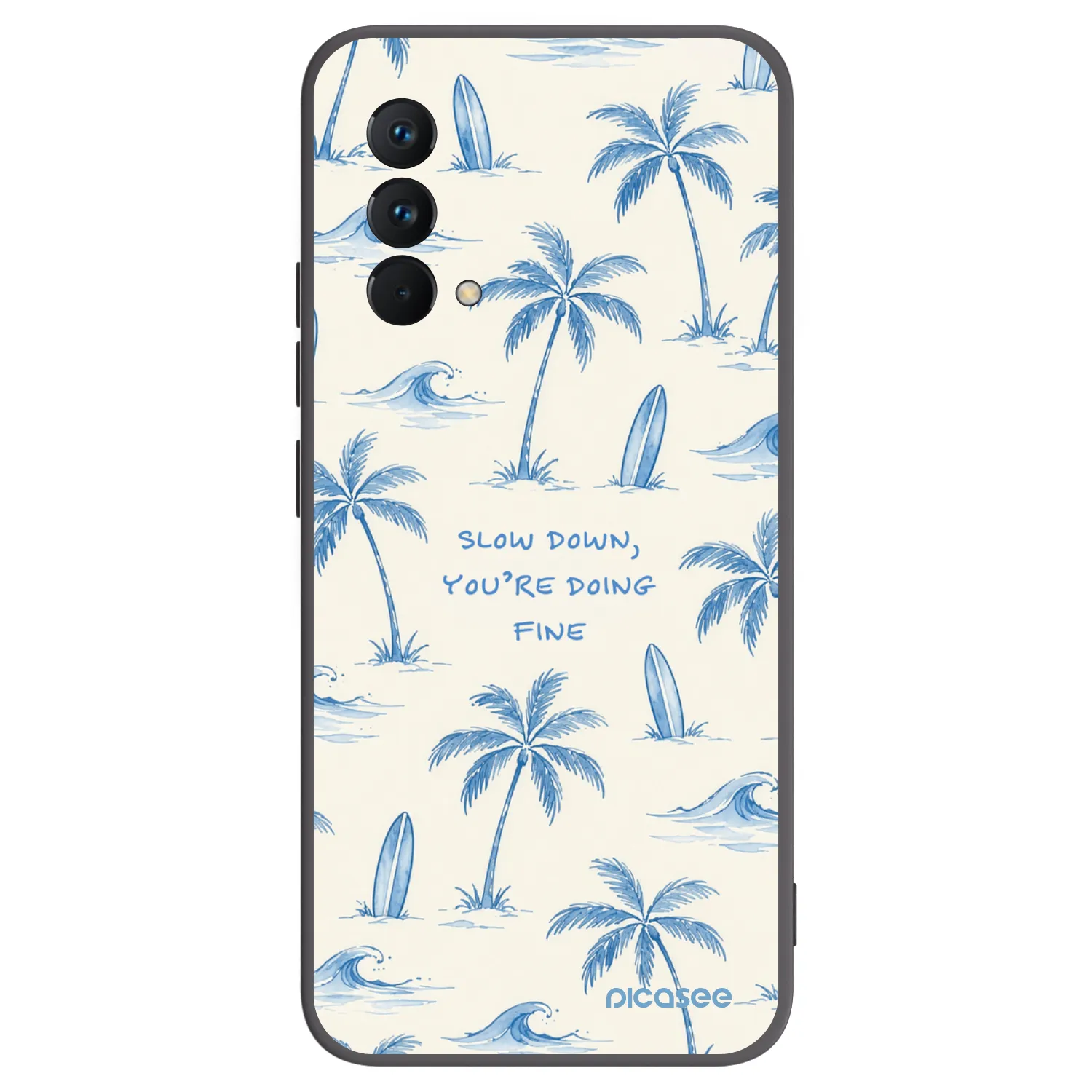 Picasee silikonowe czarne etui na Realme GT Master Edition 5G - Slow Tide