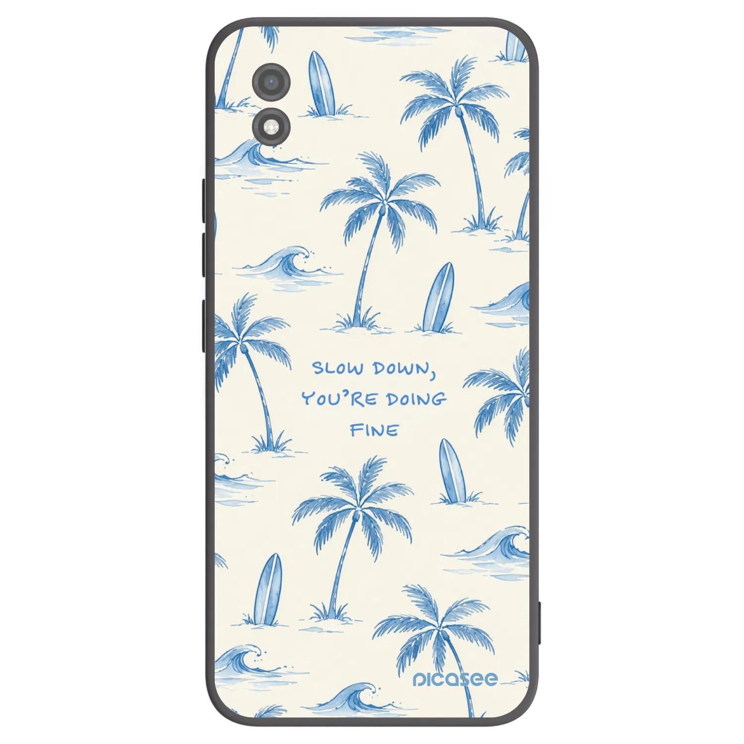Picasee silikonowe czarne etui na Realme C11 (2021) - Slow Tide
