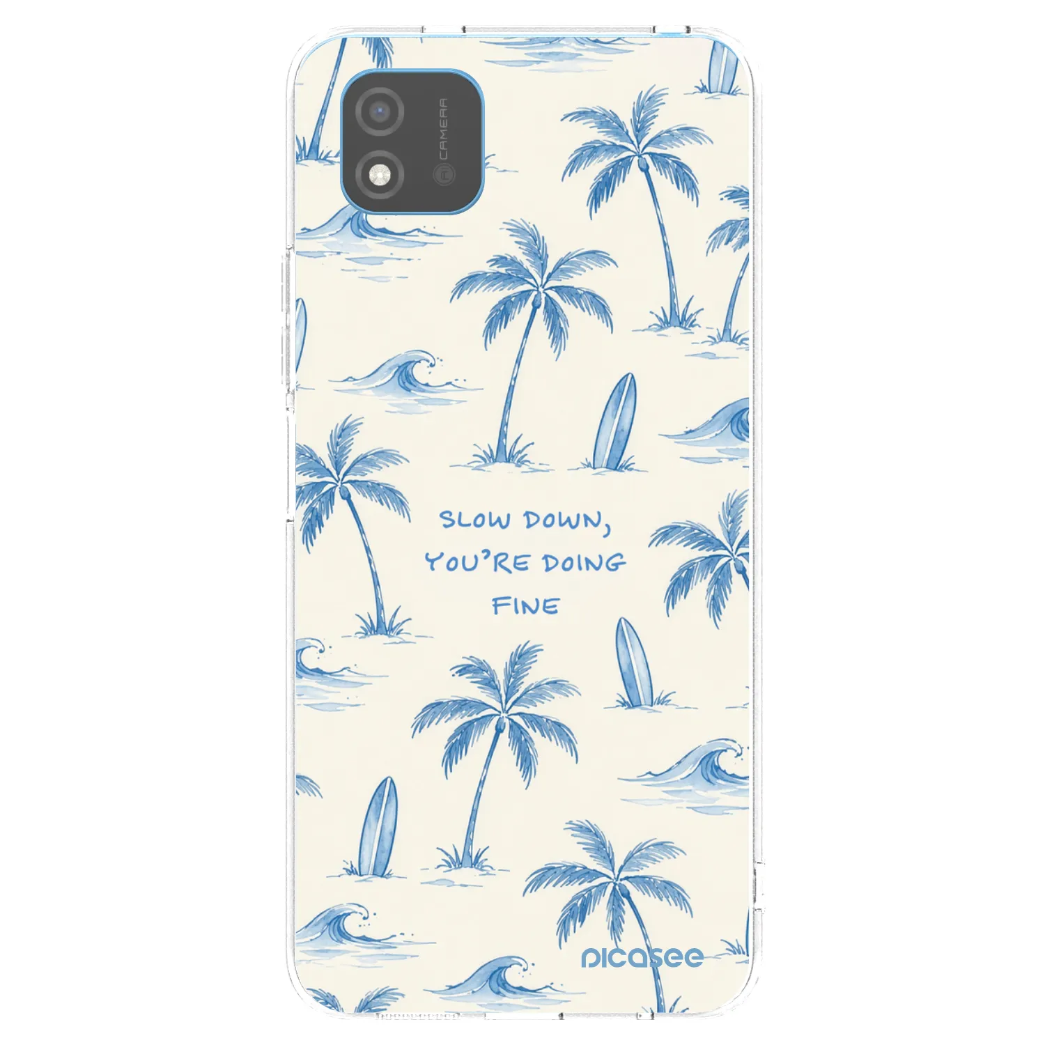 Picasee silikonowe przeźroczyste etui na Realme C11 (2021) - Slow Tide