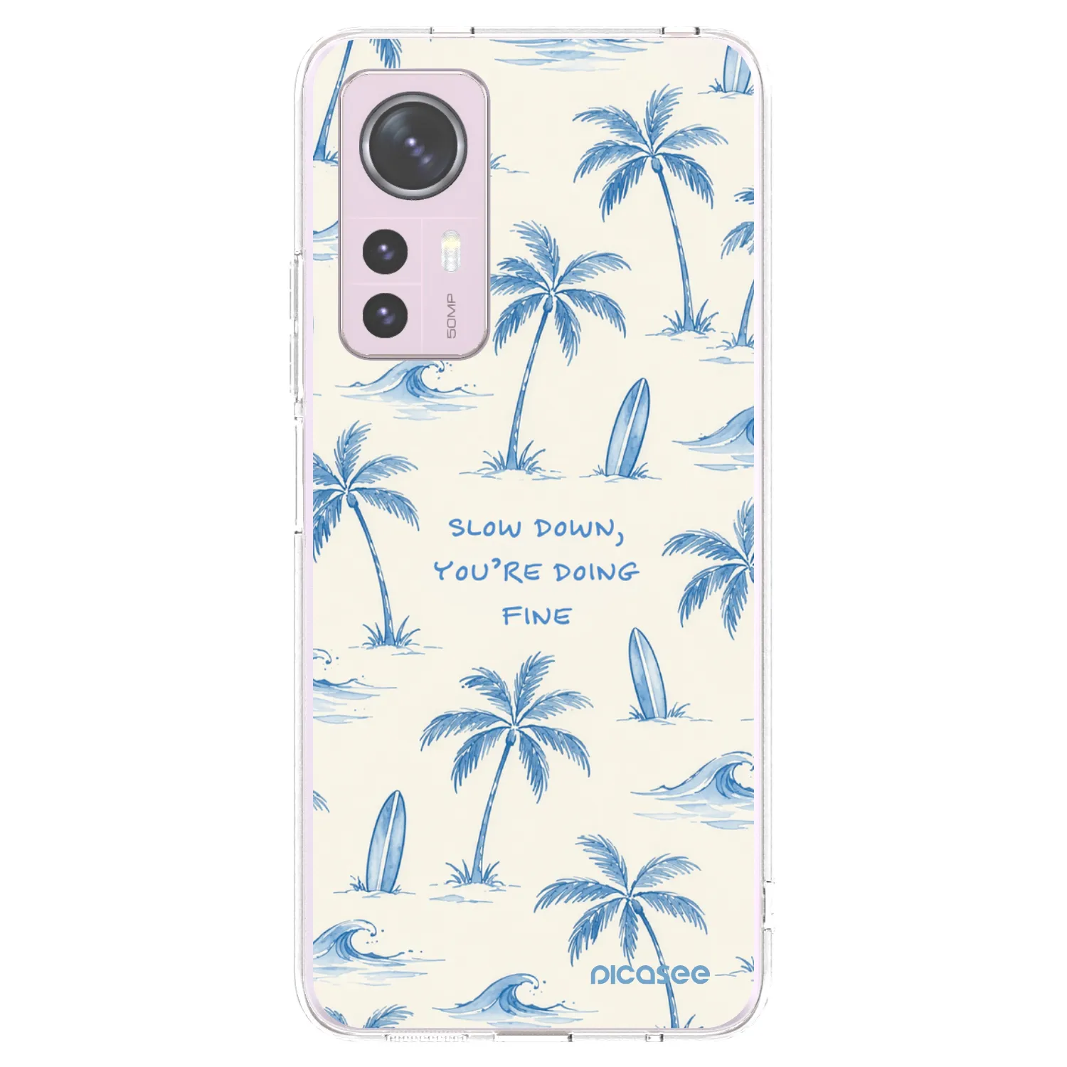 Picasee silikonowe przeźroczyste etui na Xiaomi 12 - Slow Tide