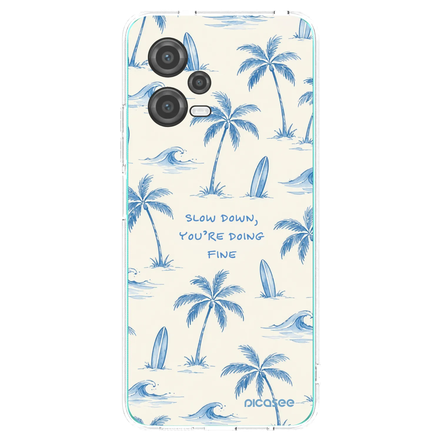 Picasee silikonowe przeźroczyste etui na Xiaomi Poco X5 - Slow Tide
