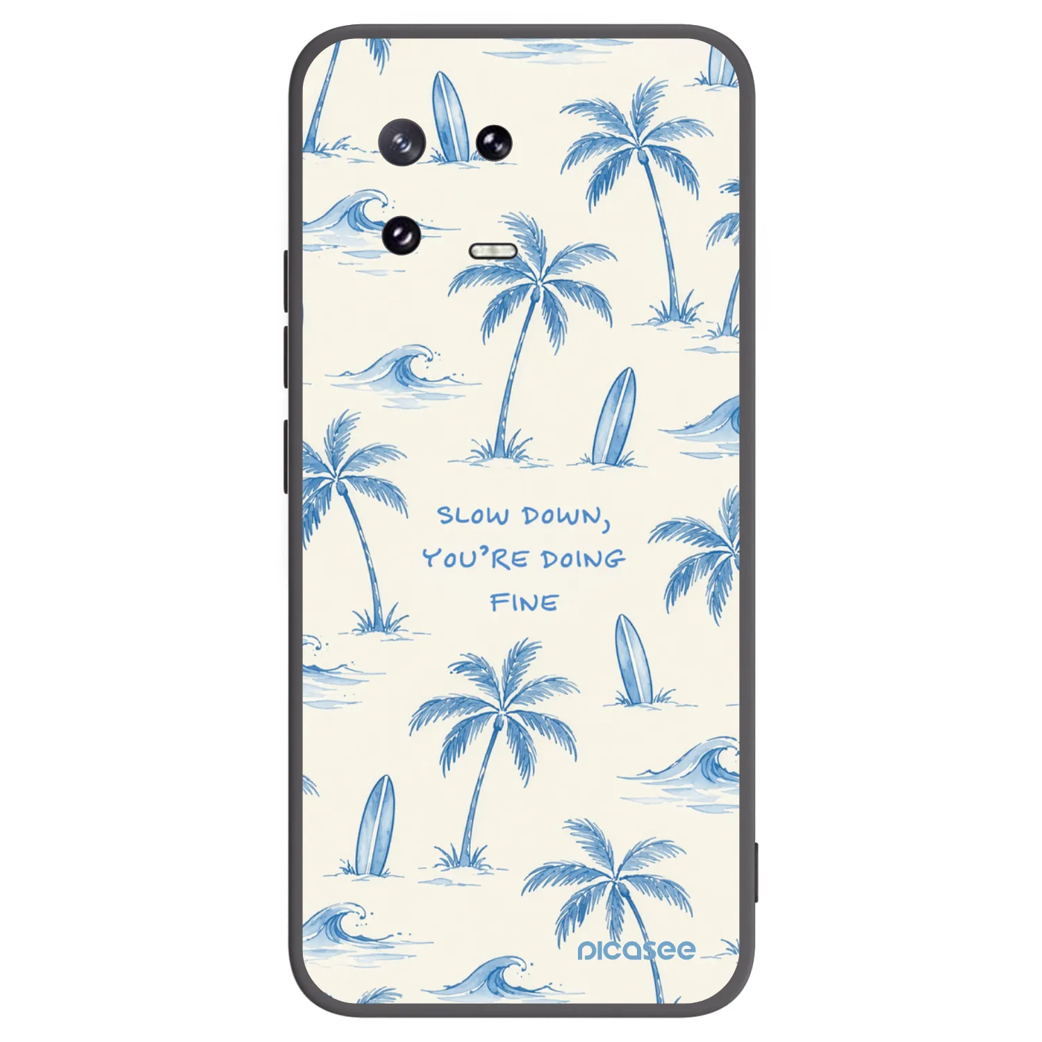 Picasee silikonowe czarne etui na Xiaomi 13 Pro - Slow Tide