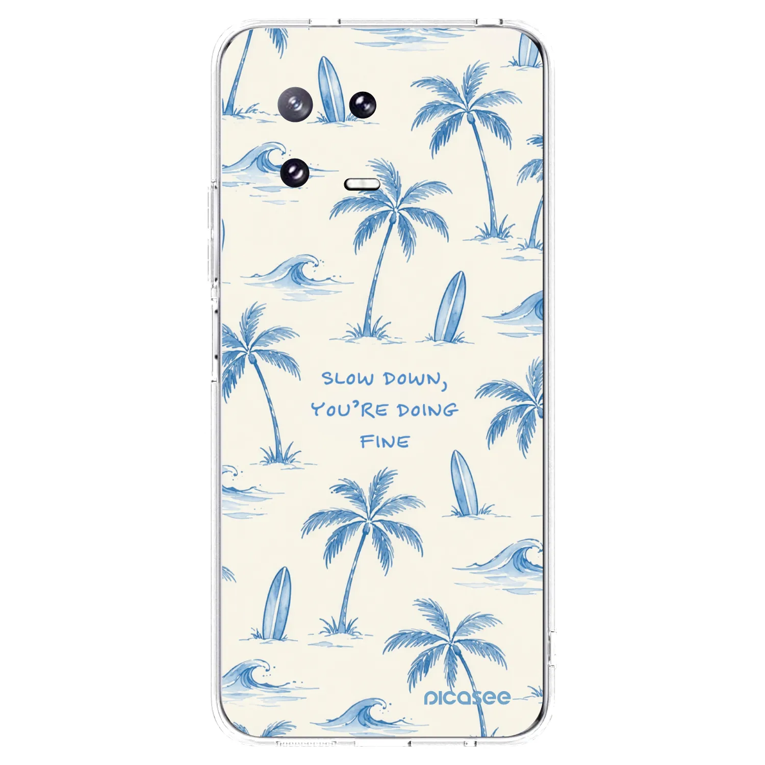 Picasee silikonowe przeźroczyste etui na Xiaomi 13 Pro - Slow Tide