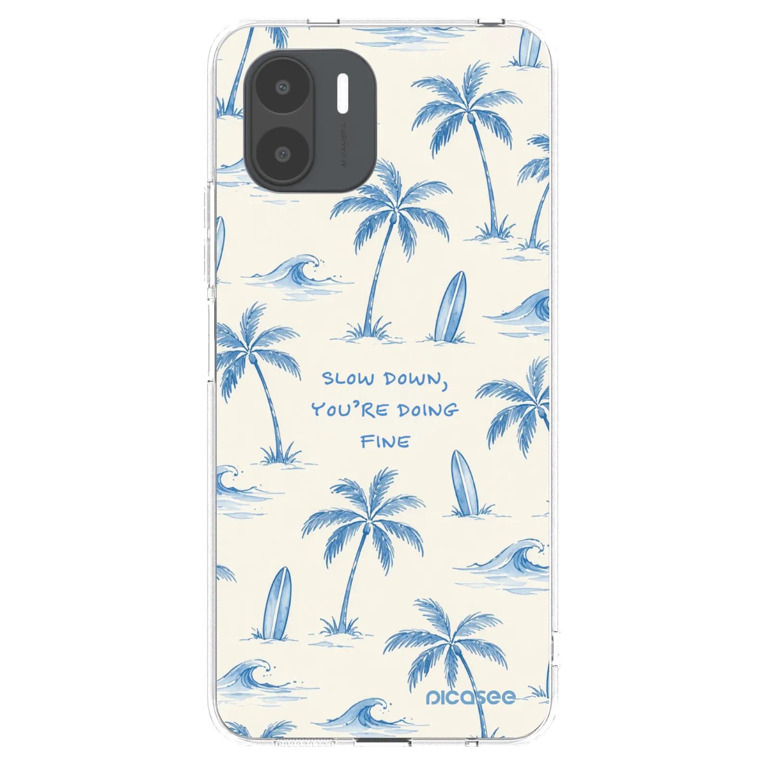Picasee silikonowe przeźroczyste etui na Xiaomi Redmi A2 - Slow Tide