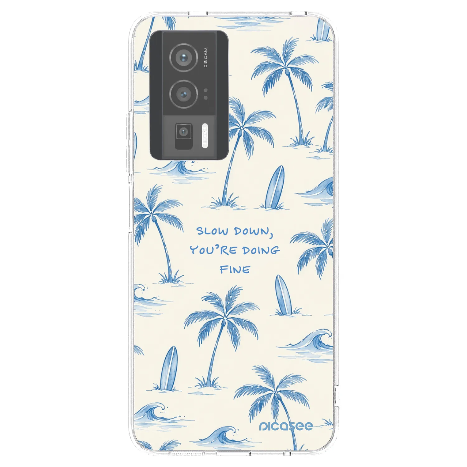 Picasee silikonowe przeźroczyste etui na Xiaomi Poco F5 Pro 5G - Slow Tide