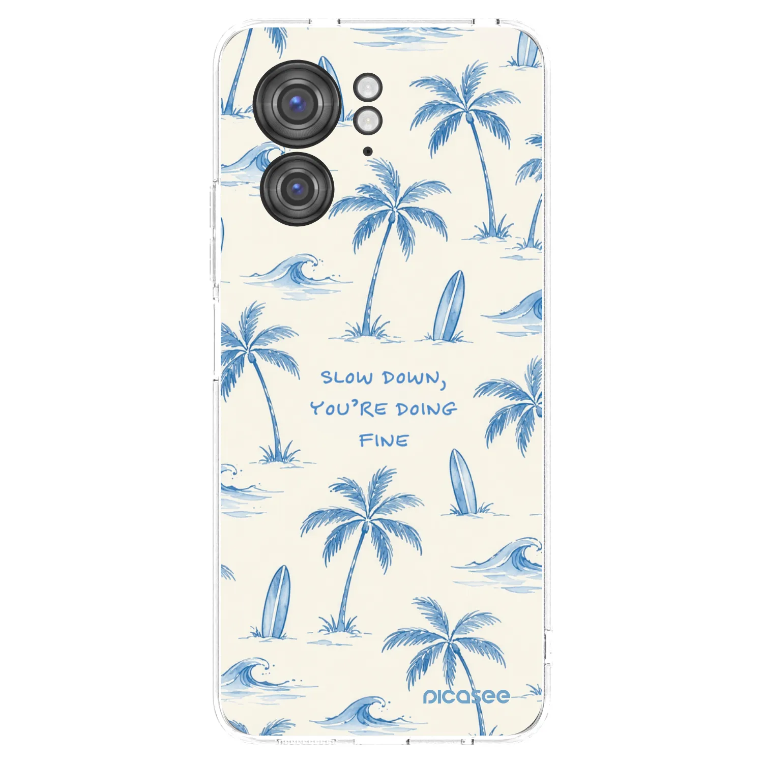 Picasee silikonowe przeźroczyste etui na Motorola Edge 40 - Slow Tide