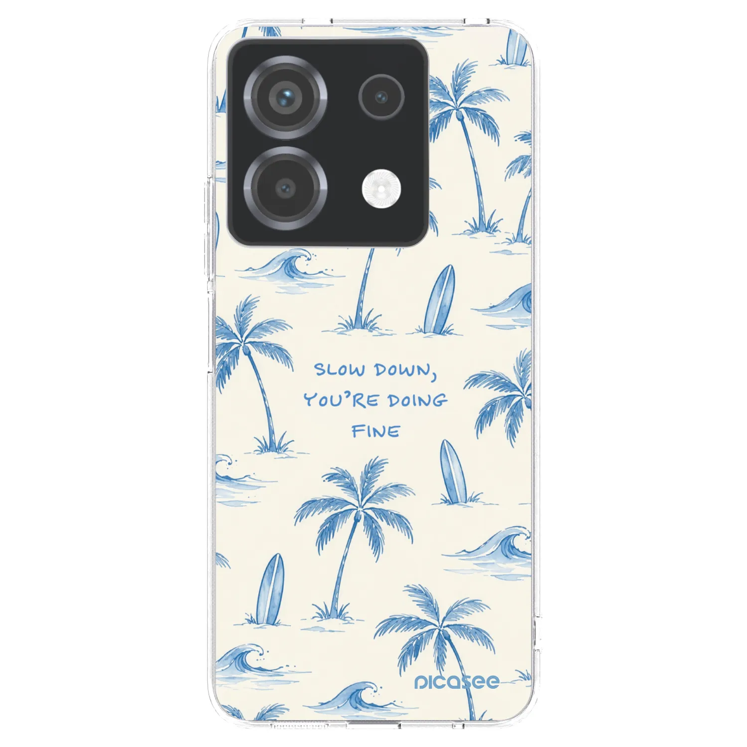 Picasee silikonowe przeźroczyste etui na Xiaomi Poco X6 - Slow Tide