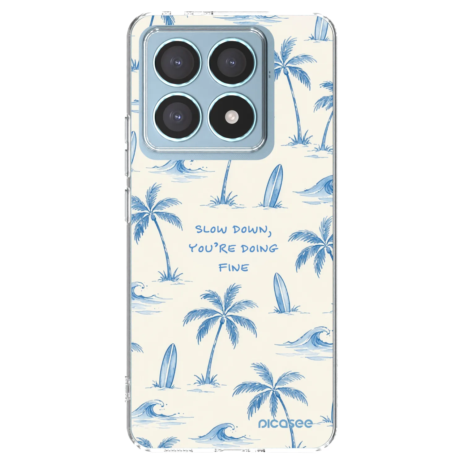Picasee silikonowe przeźroczyste etui na Xiaomi 14T Pro - Slow Tide