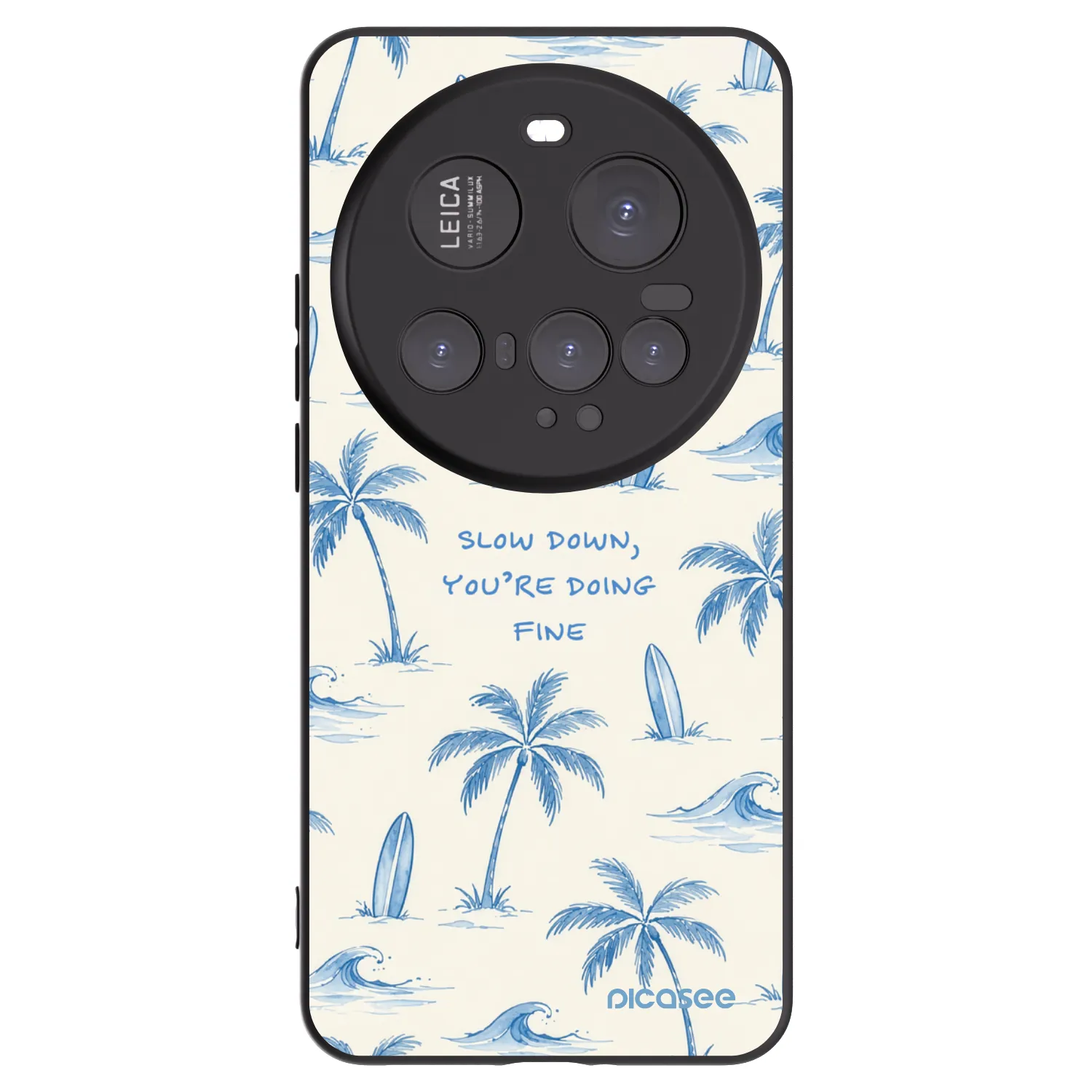 Picasee silikonowe czarne etui na Xiaomi 15 Ultra - Slow Tide