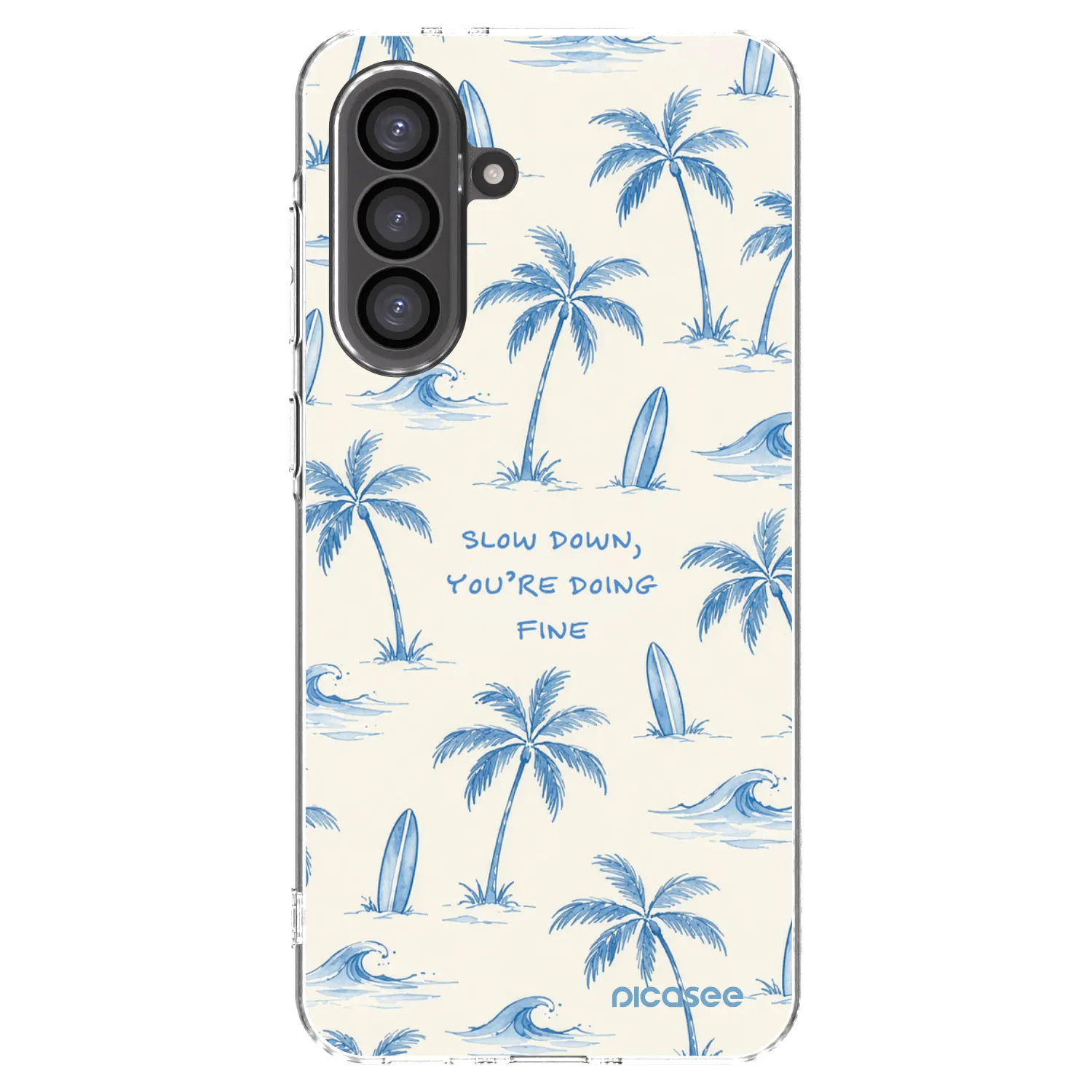 Picasee silikonowe przeźroczyste etui na Samsung Galaxy A56 5G A566B - Slow Tide