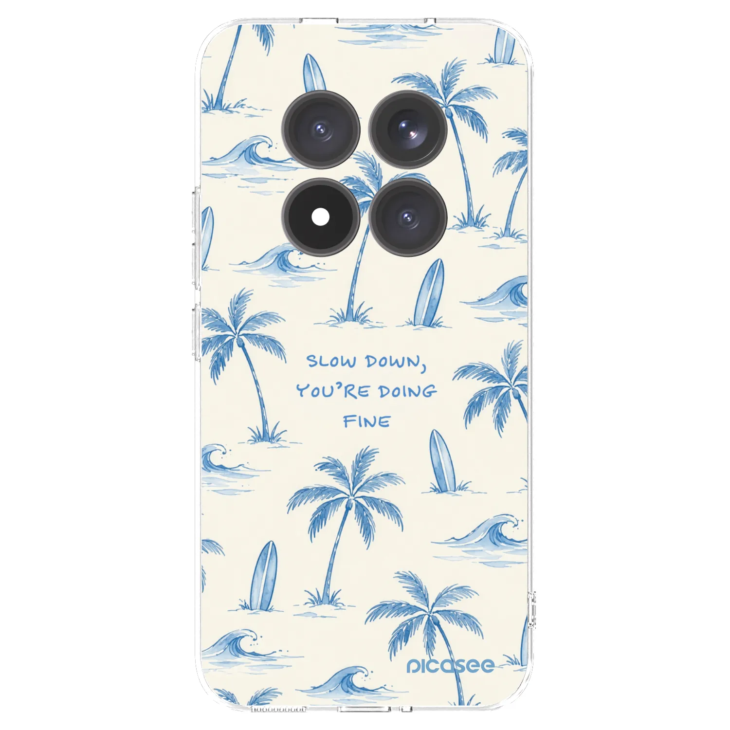 Picasee silikonowe przeźroczyste etui na Xiaomi Redmi Note 15 Pro+ - Slow Tide