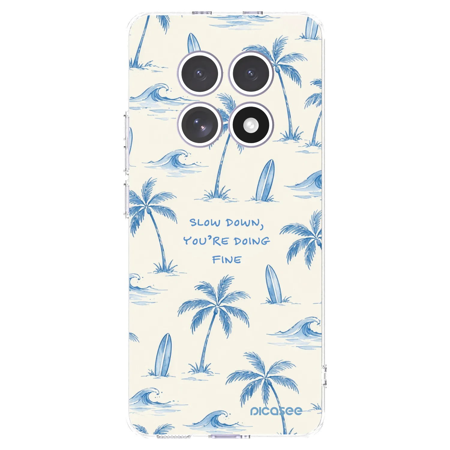 Picasee silikonowe przeźroczyste etui na Xiaomi Redmi Note 15 4G - Slow Tide