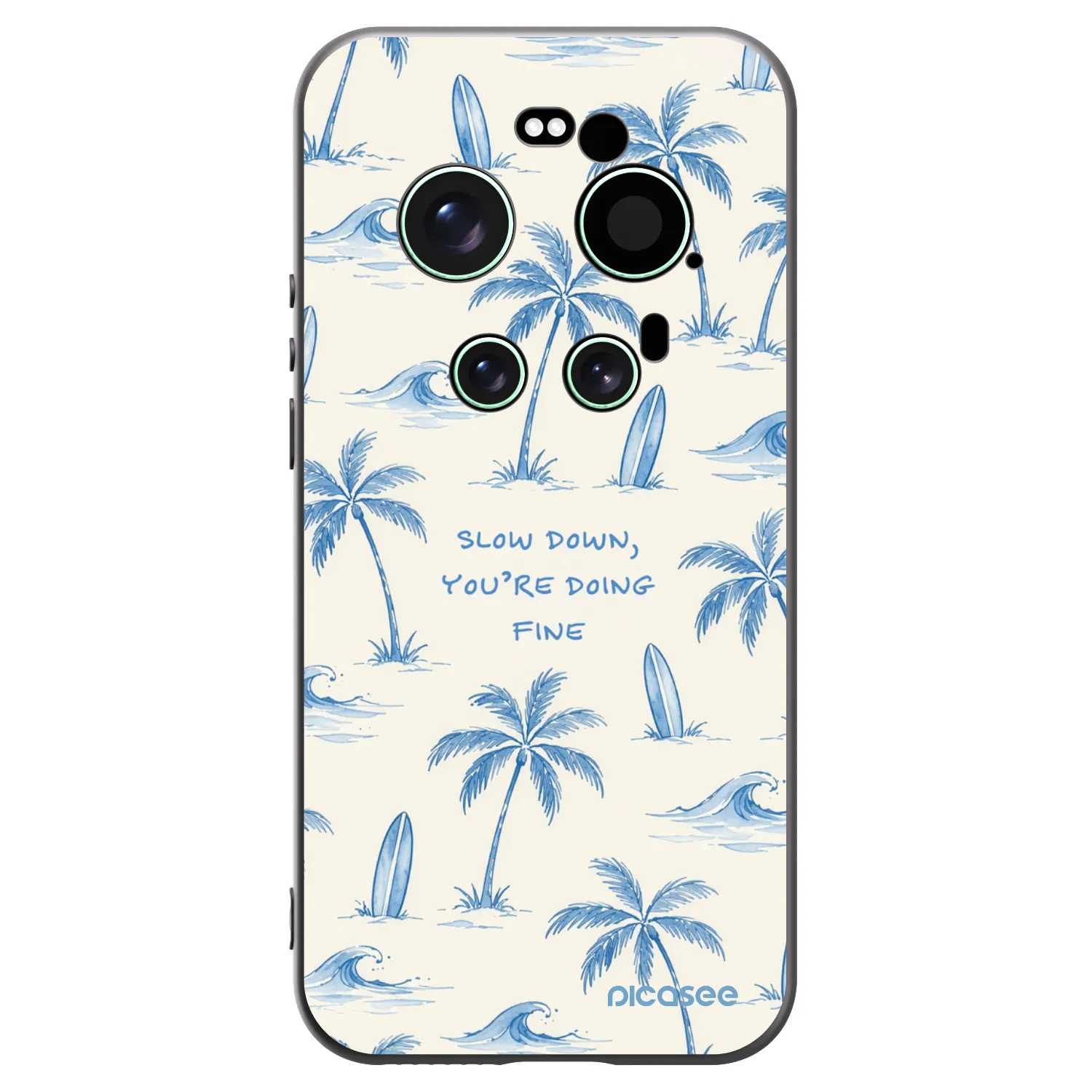 Picasee silikonowe czarne etui na Xiaomi 17 Ultra - Slow Tide