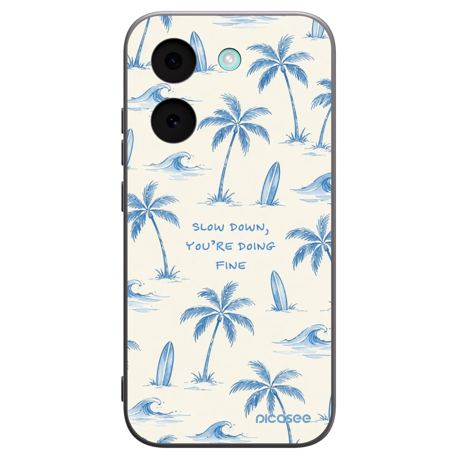 Picasee silikonowe czarne etui na Xiaomi Poco X8 Pro - Slow Tide