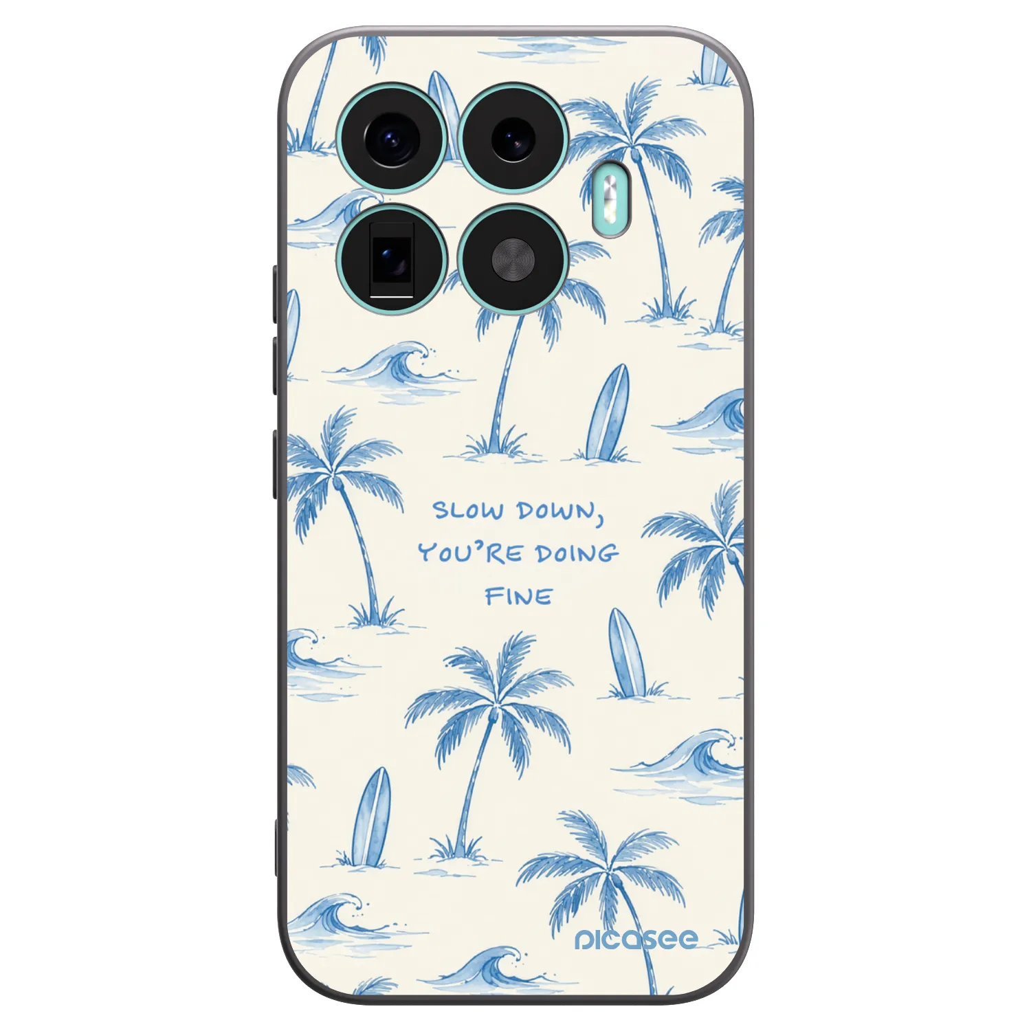 Picasee silikonowe czarne etui na Xiaomi 17T - Slow Tide