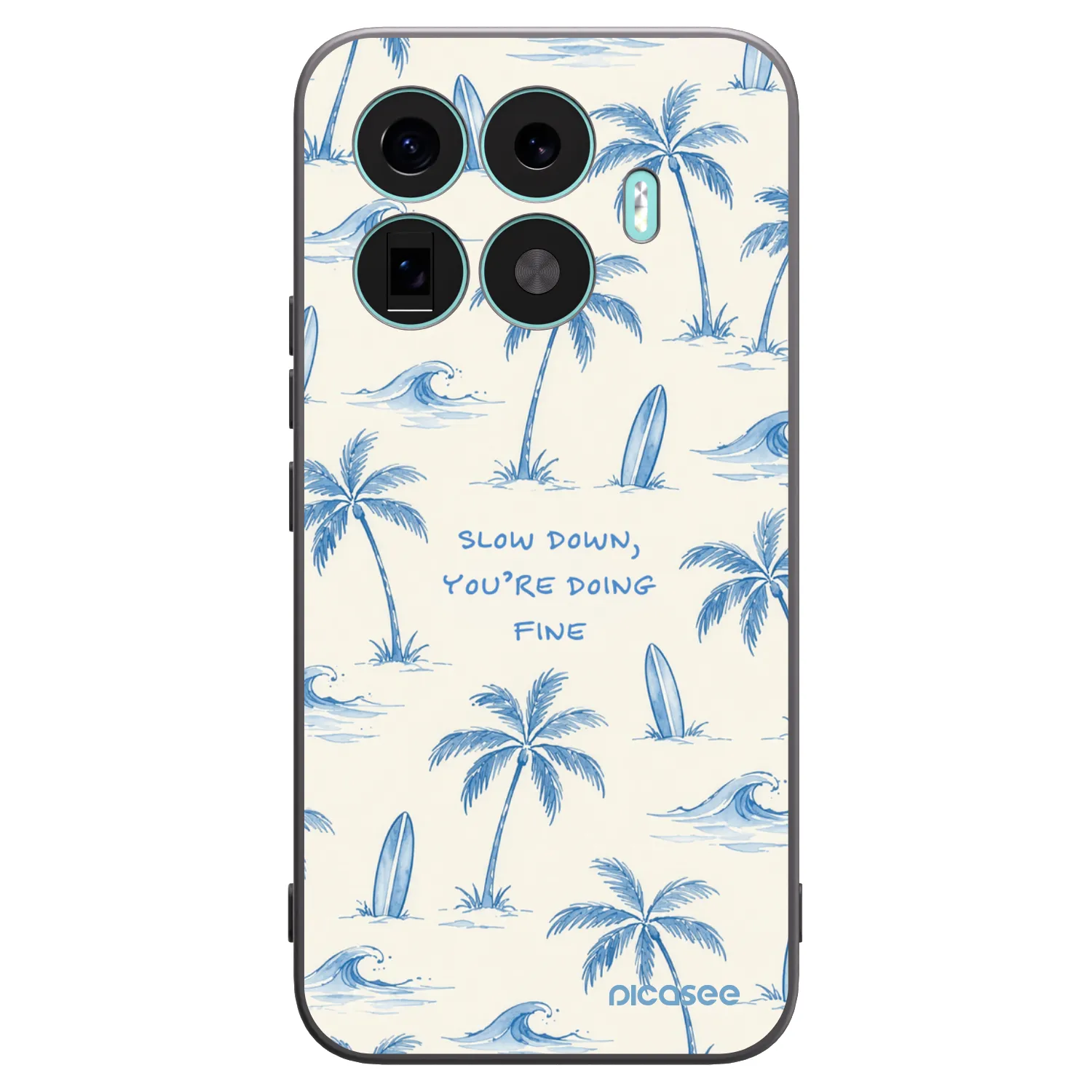 Picasee silikonowe czarne etui na Xiaomi 17T Pro - Slow Tide
