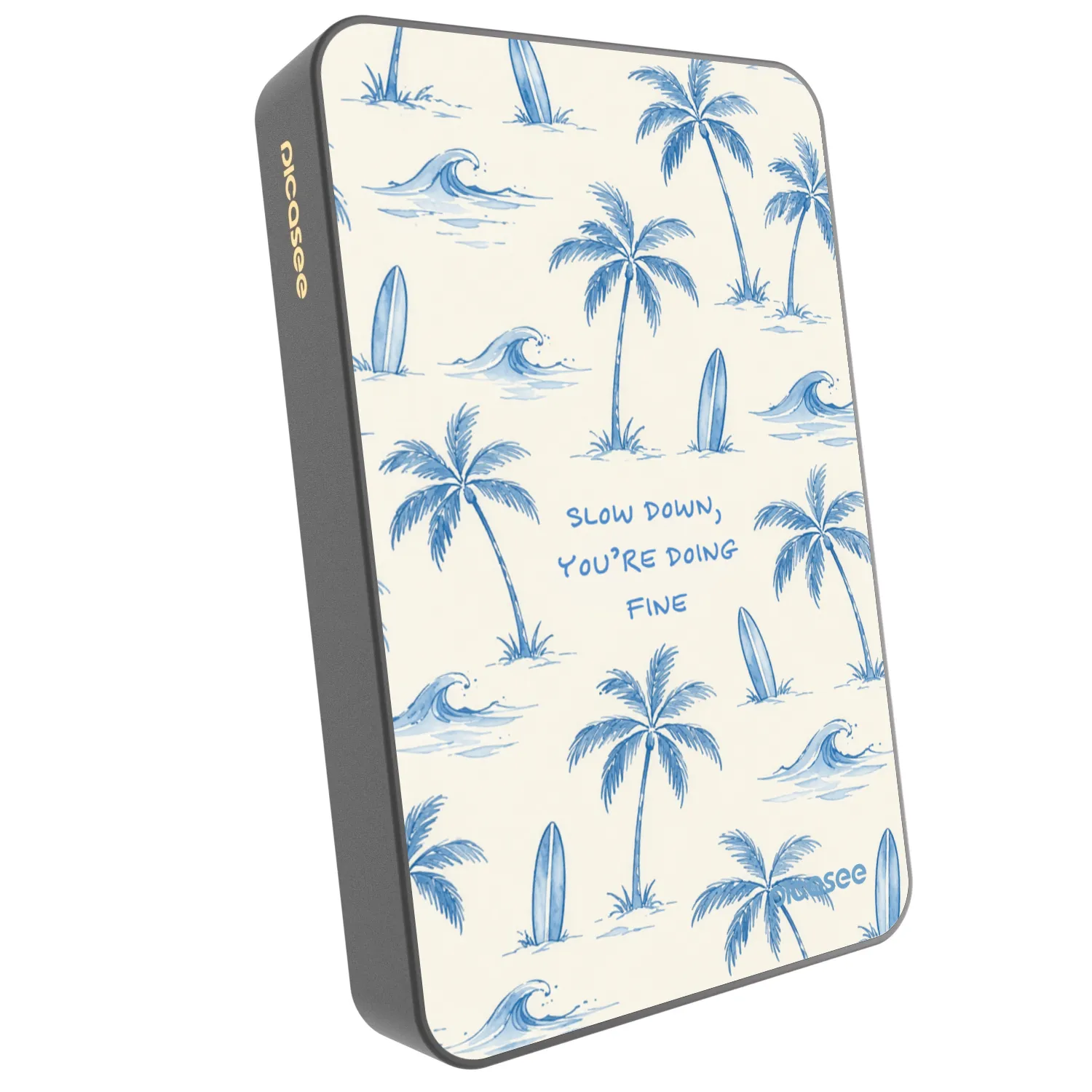 Picasee Powerbank z MagSafe 10 000 mAh Szary - Slow Tide