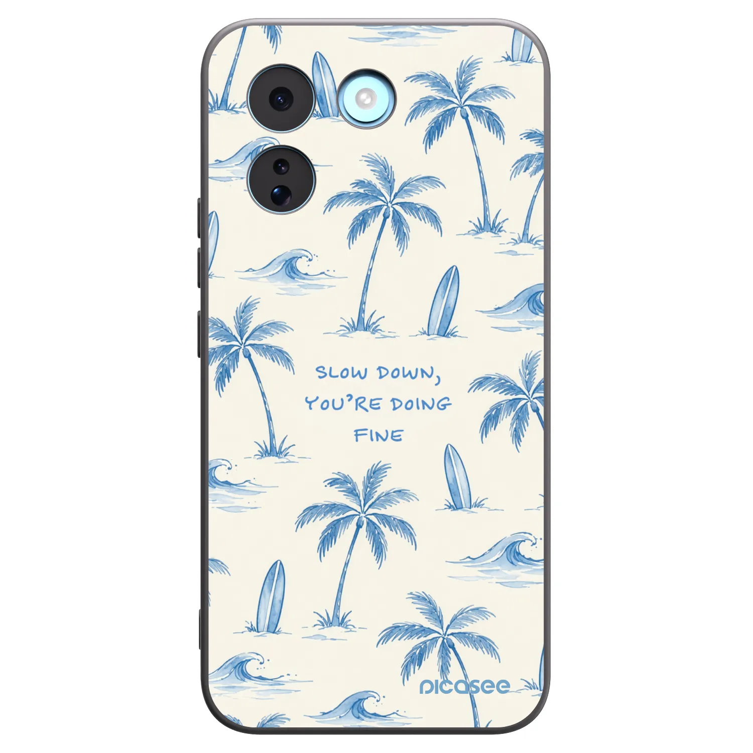 Picasee silikonowe czarne etui na Xiaomi Redmi Note 17 Pro MAX 5G - Slow Tide