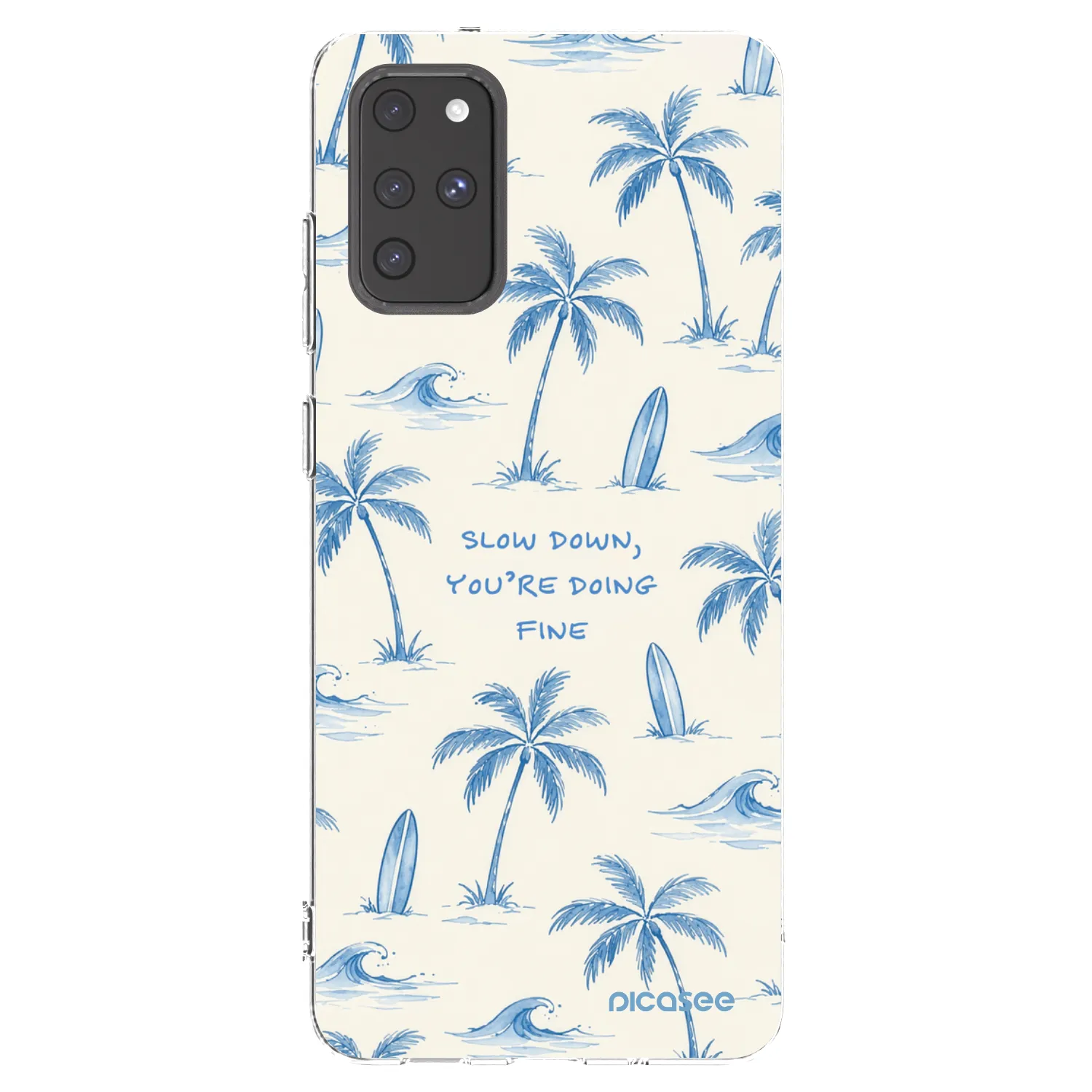 Picasee silikonowe przeźroczyste etui na Samsung Galaxy S20+ G985F - Slow Tide