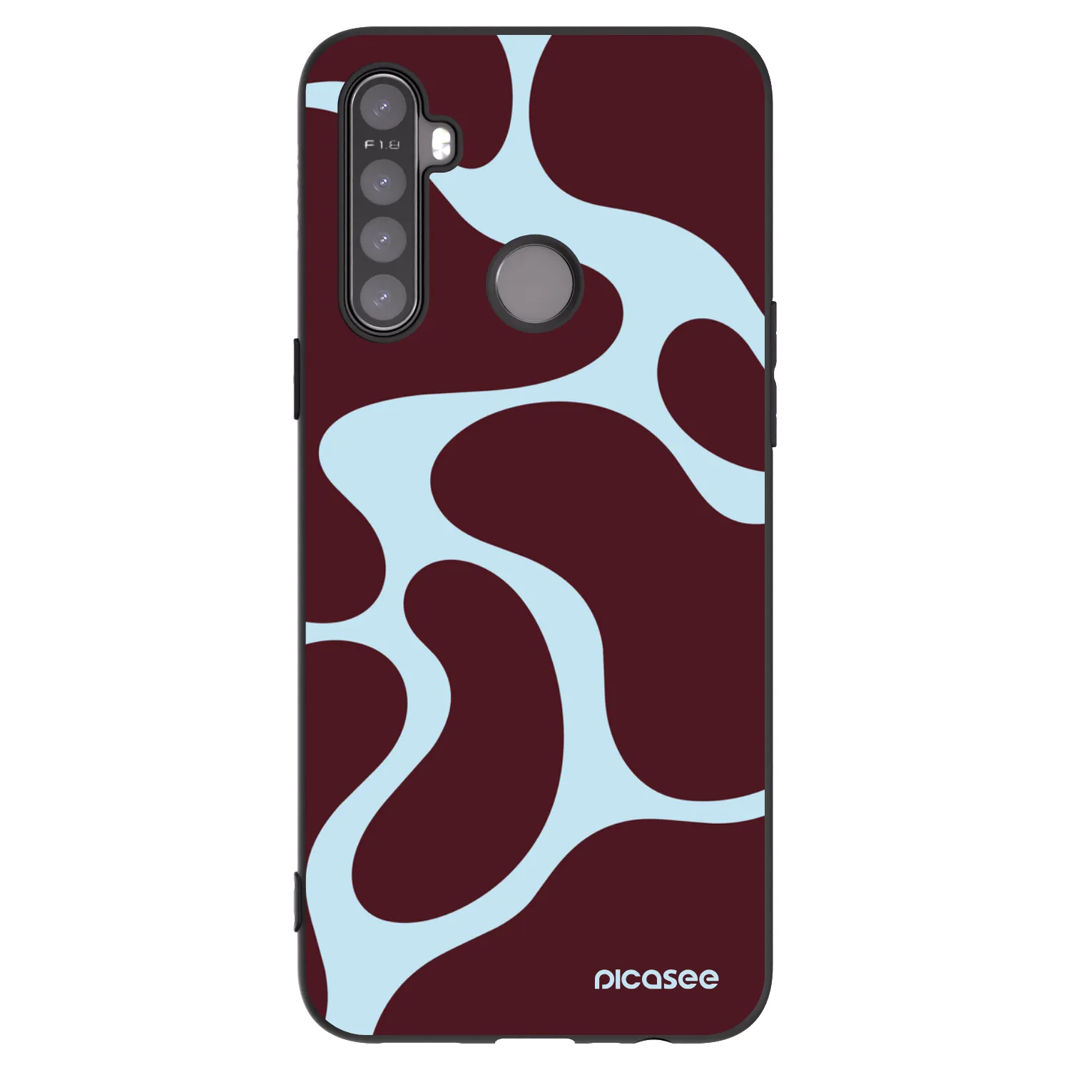 Picasee silikonowe czarne etui na Realme 6i - Soft Detour