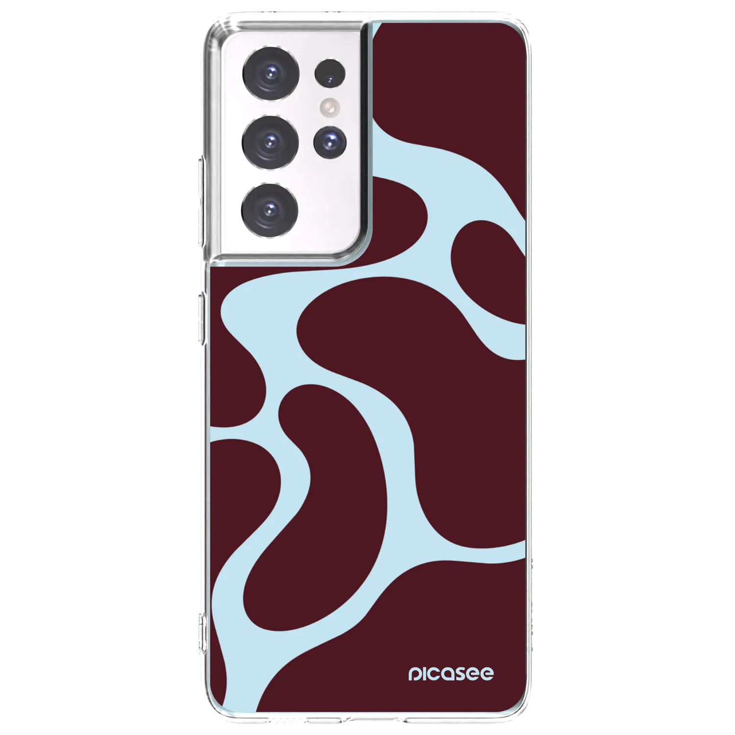 Picasee silikonowe przeźroczyste etui na Samsung Galaxy S21 Ultra 5G G998B - Soft Detour