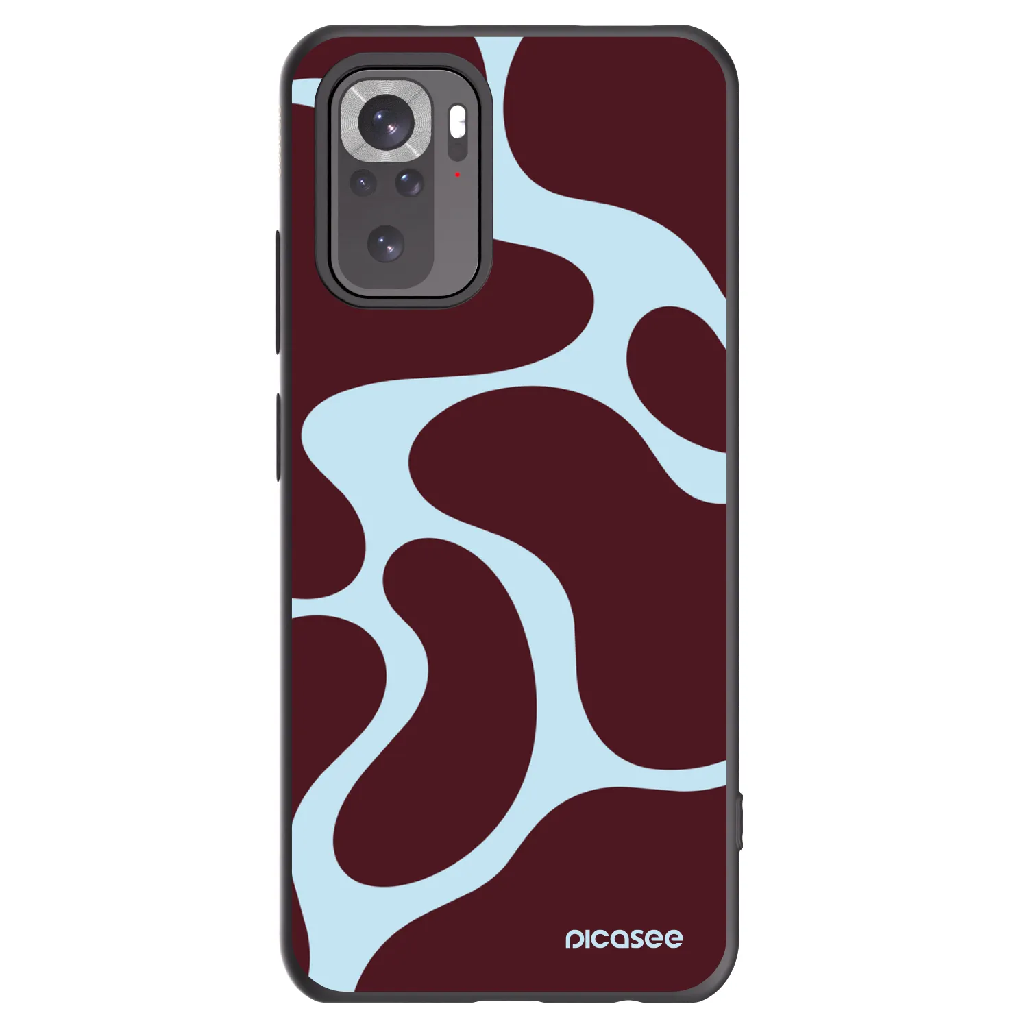 Picasee silikonowe czarne etui na Xiaomi Redmi Note 10 - Soft Detour
