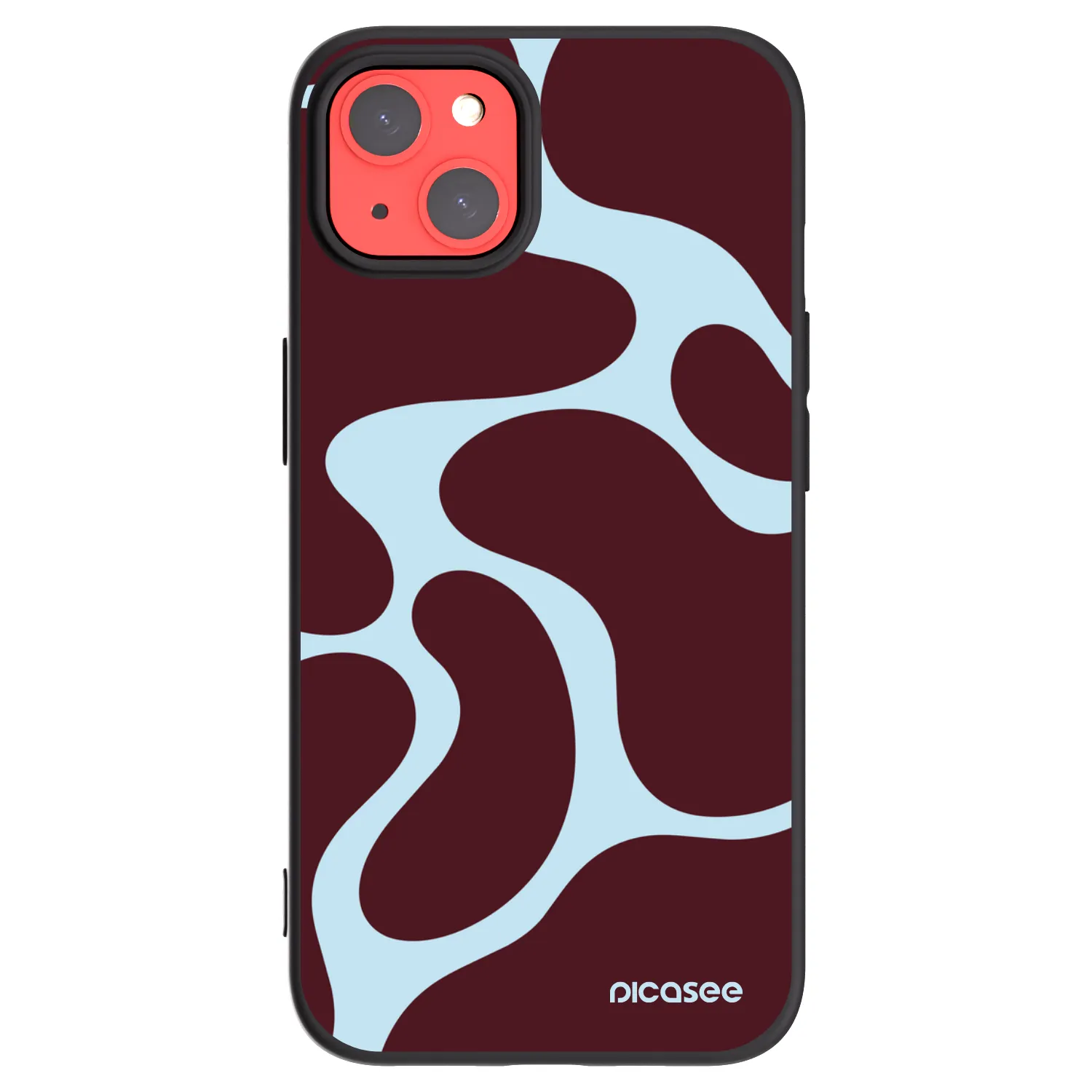 Picasee silikonowe czarne etui na Apple iPhone 13 - Soft Detour