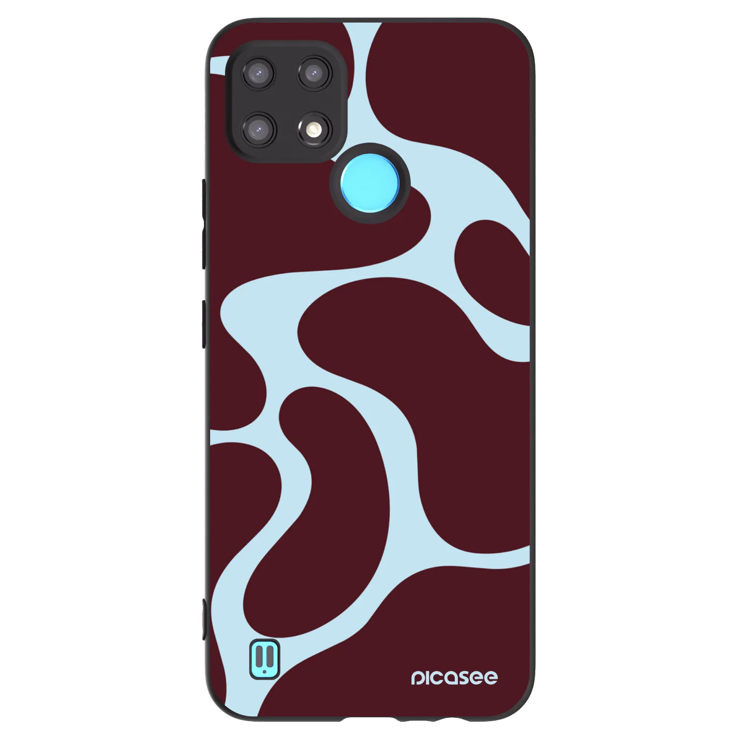 Picasee silikonowe czarne etui na Realme C21 - Soft Detour