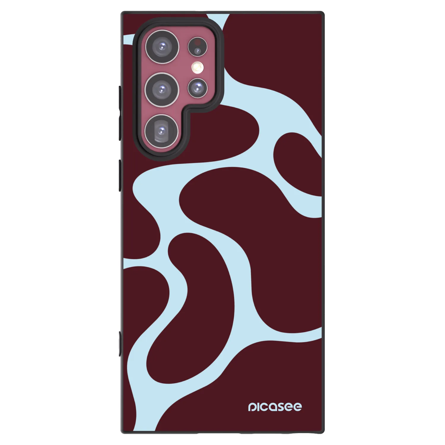 Picasee silikonowe czarne etui na Samsung Galaxy S22 Ultra 5G - Soft Detour