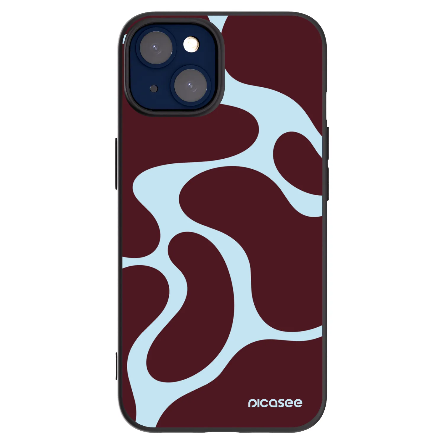Picasee silikonowe czarne etui na Apple iPhone 14 - Soft Detour