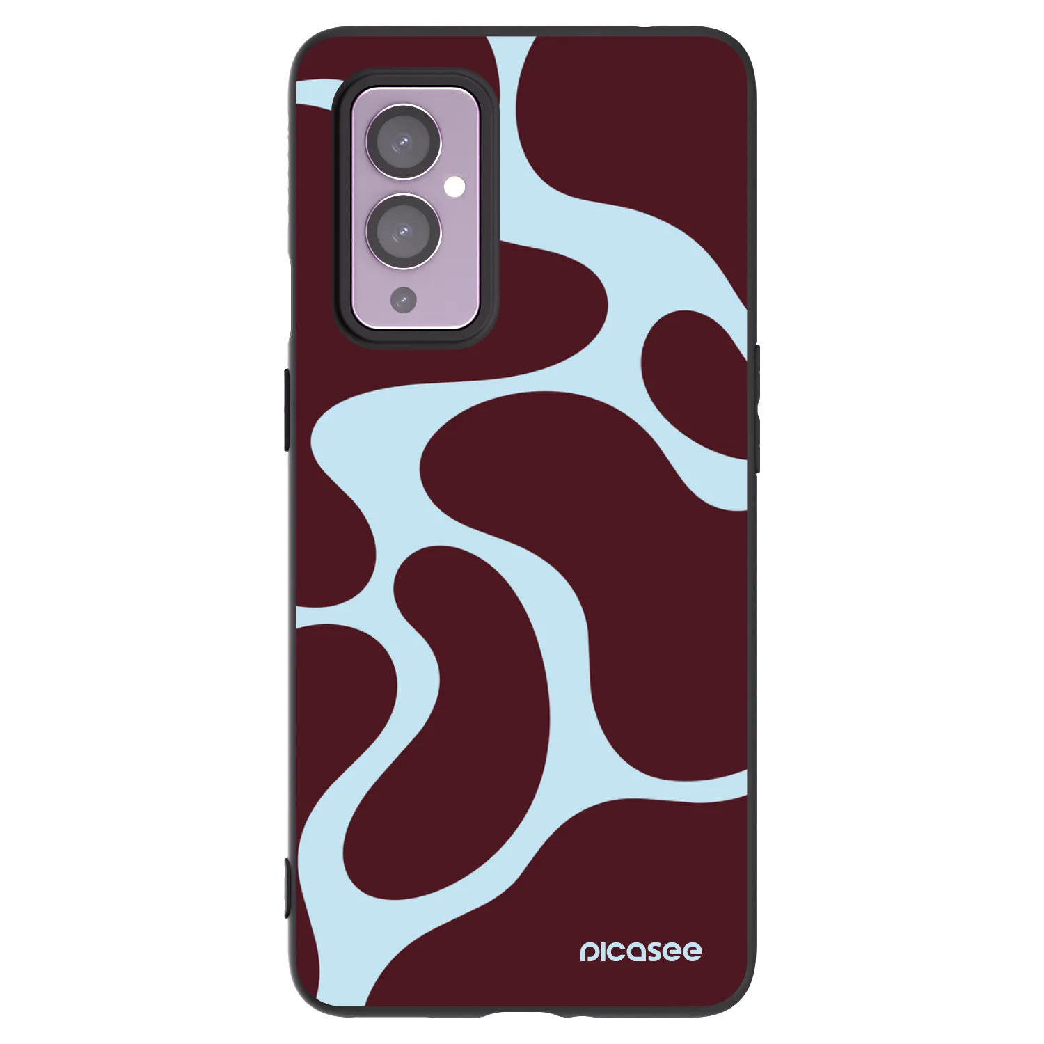 Picasee silikonowe czarne etui na OnePlus 9 - Soft Detour