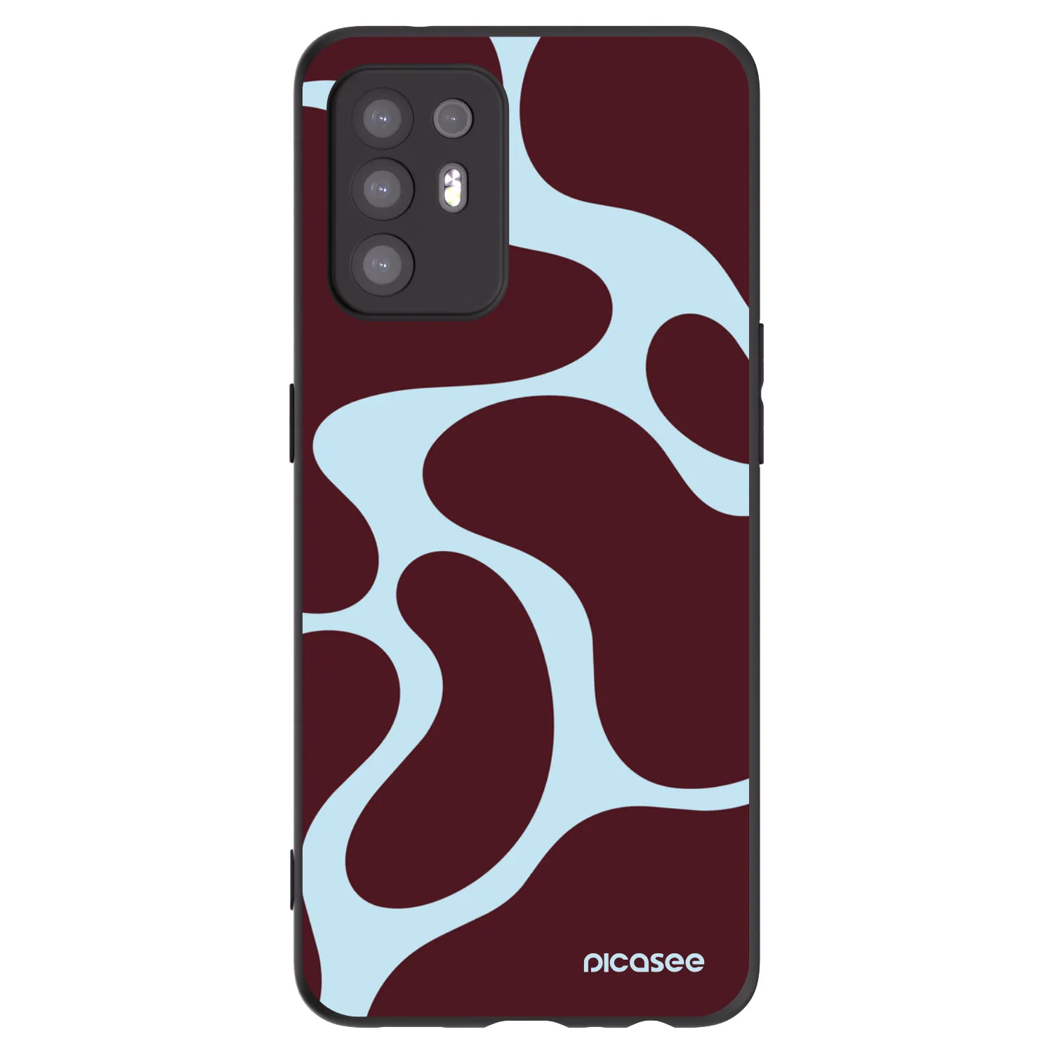 Picasee silikonowe czarne etui na OPPO A94 5G - Soft Detour