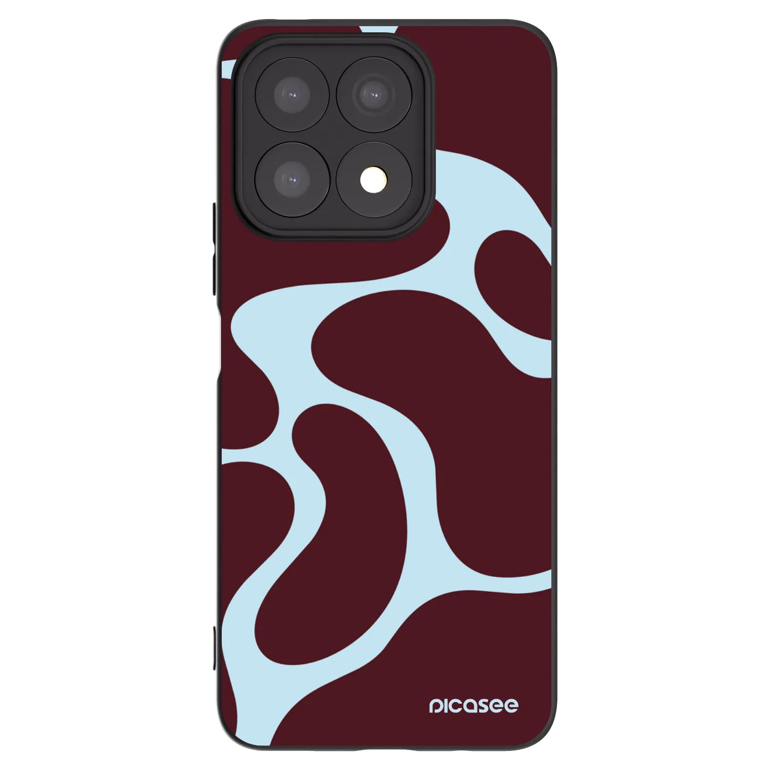 Picasee silikonowe czarne etui na Honor X8a - Soft Detour