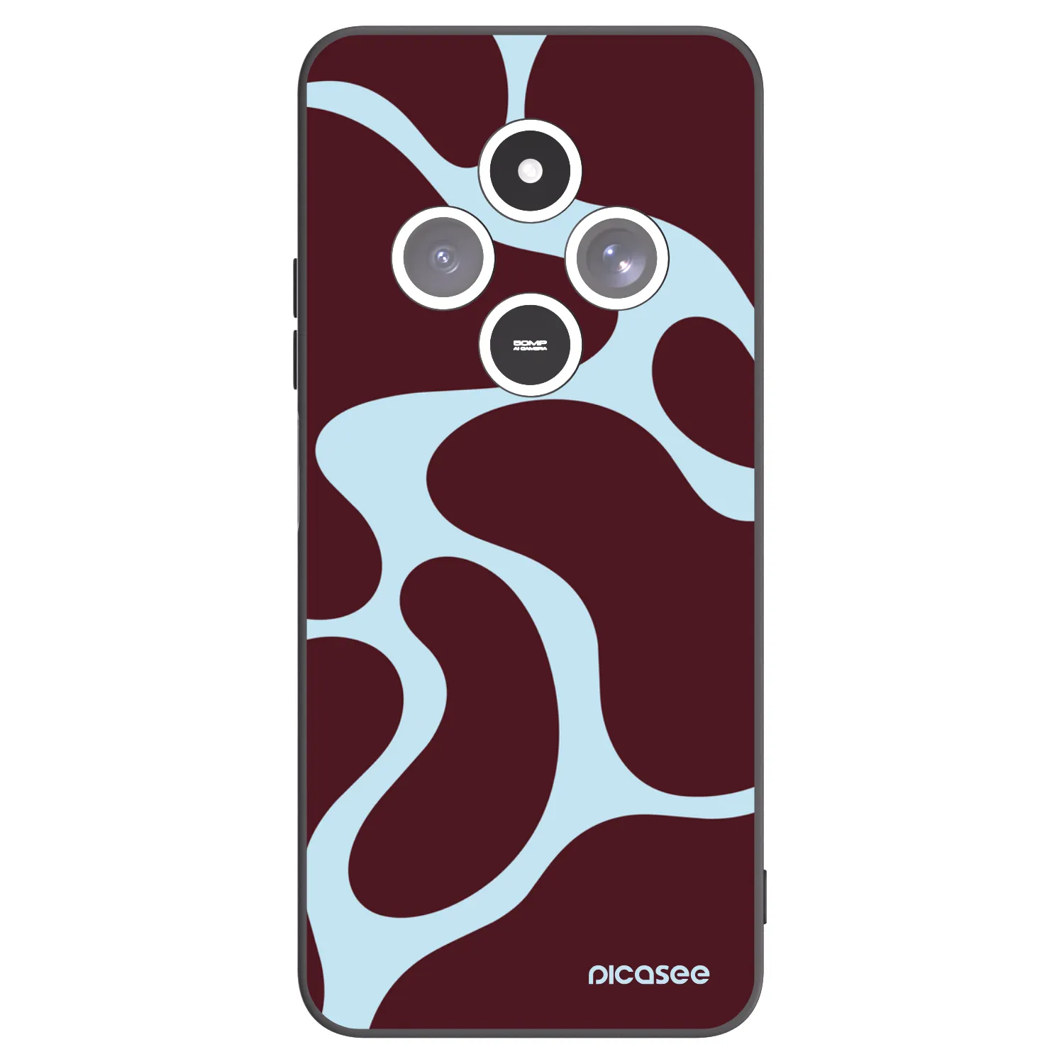 Picasee silikonowe czarne etui na Xiaomi Redmi 14C - Soft Detour
