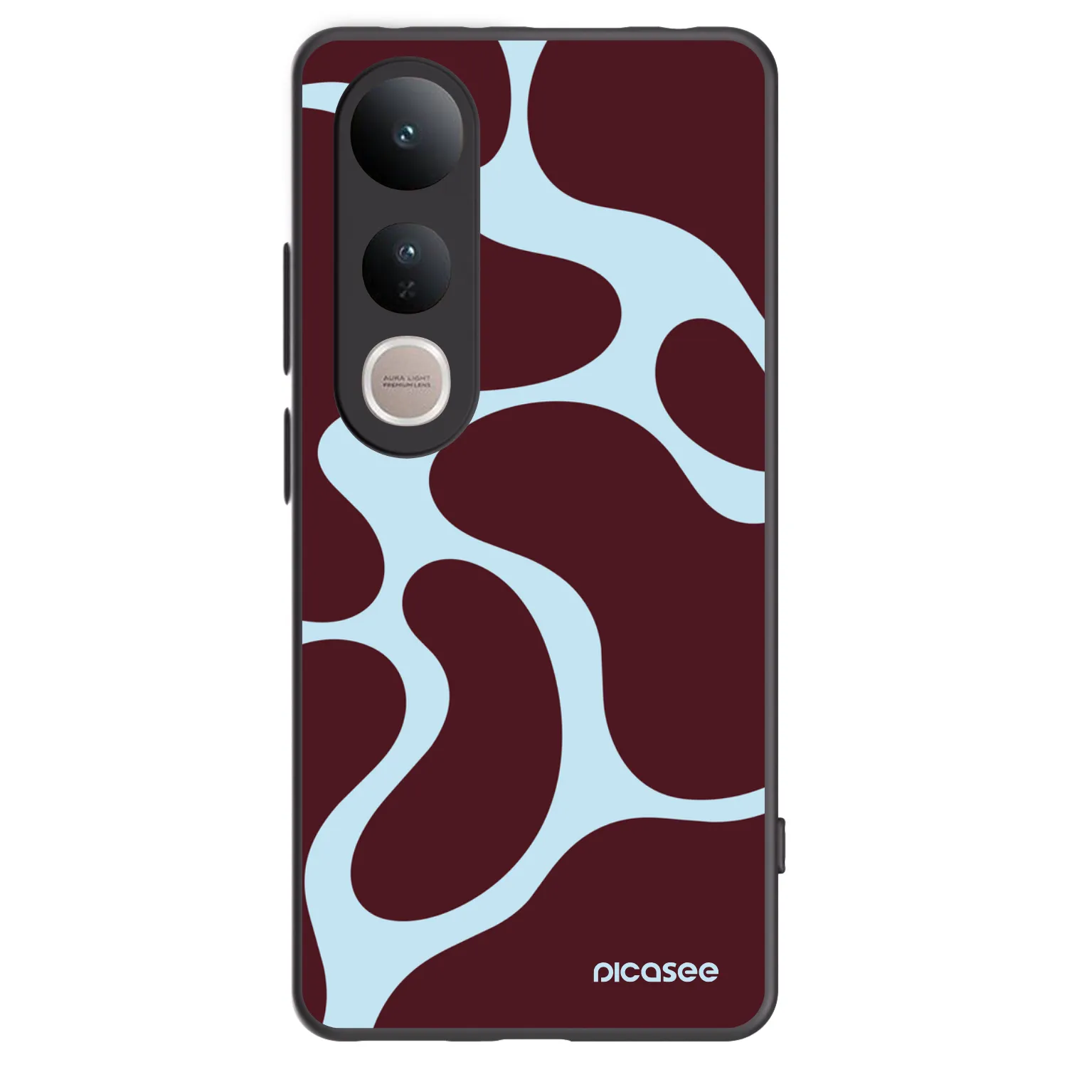 Picasee silikonowe czarne etui na Vivo V50 Lite 5G - Soft Detour