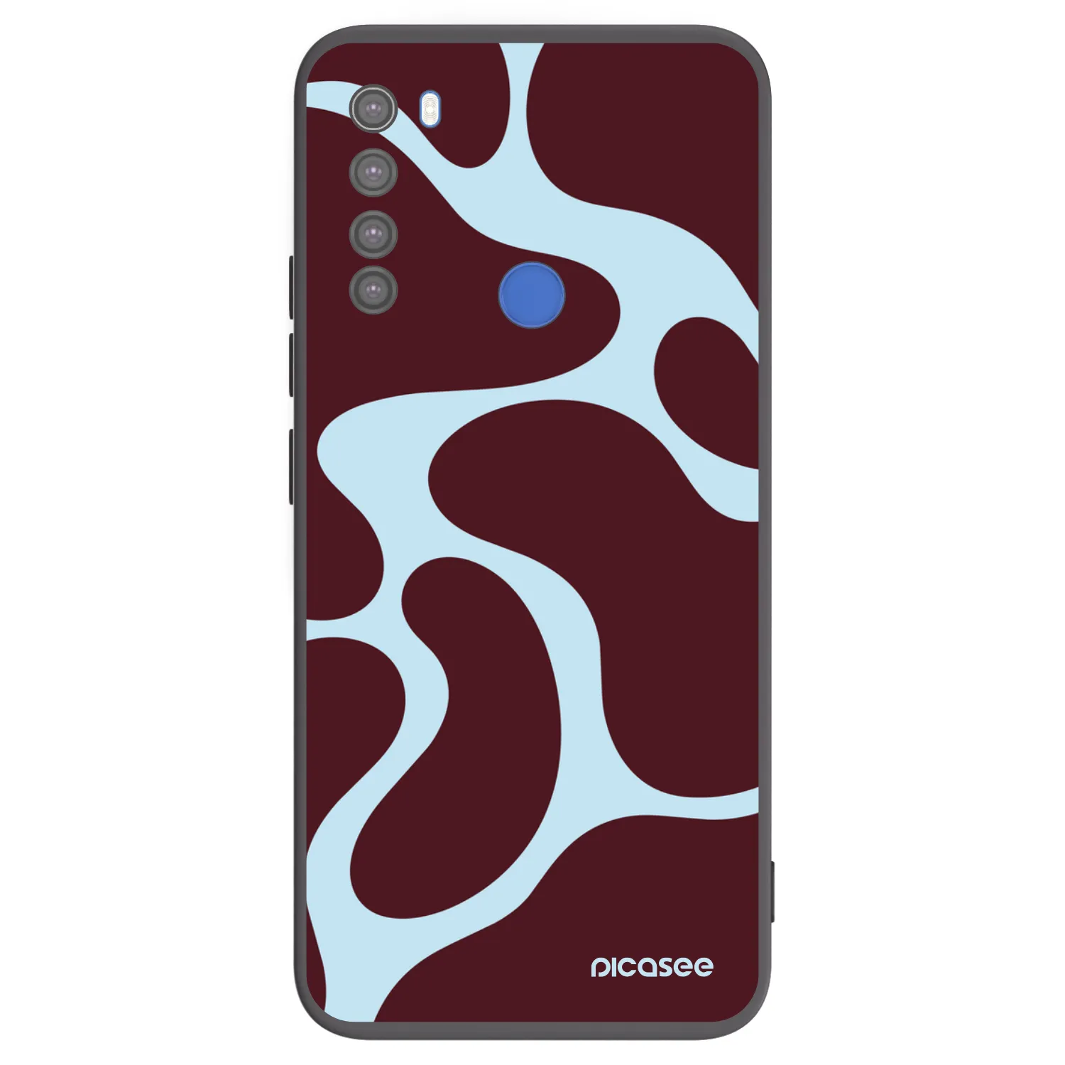 Picasee silikonowe czarne etui na Xiaomi Redmi Note 8T - Soft Detour
