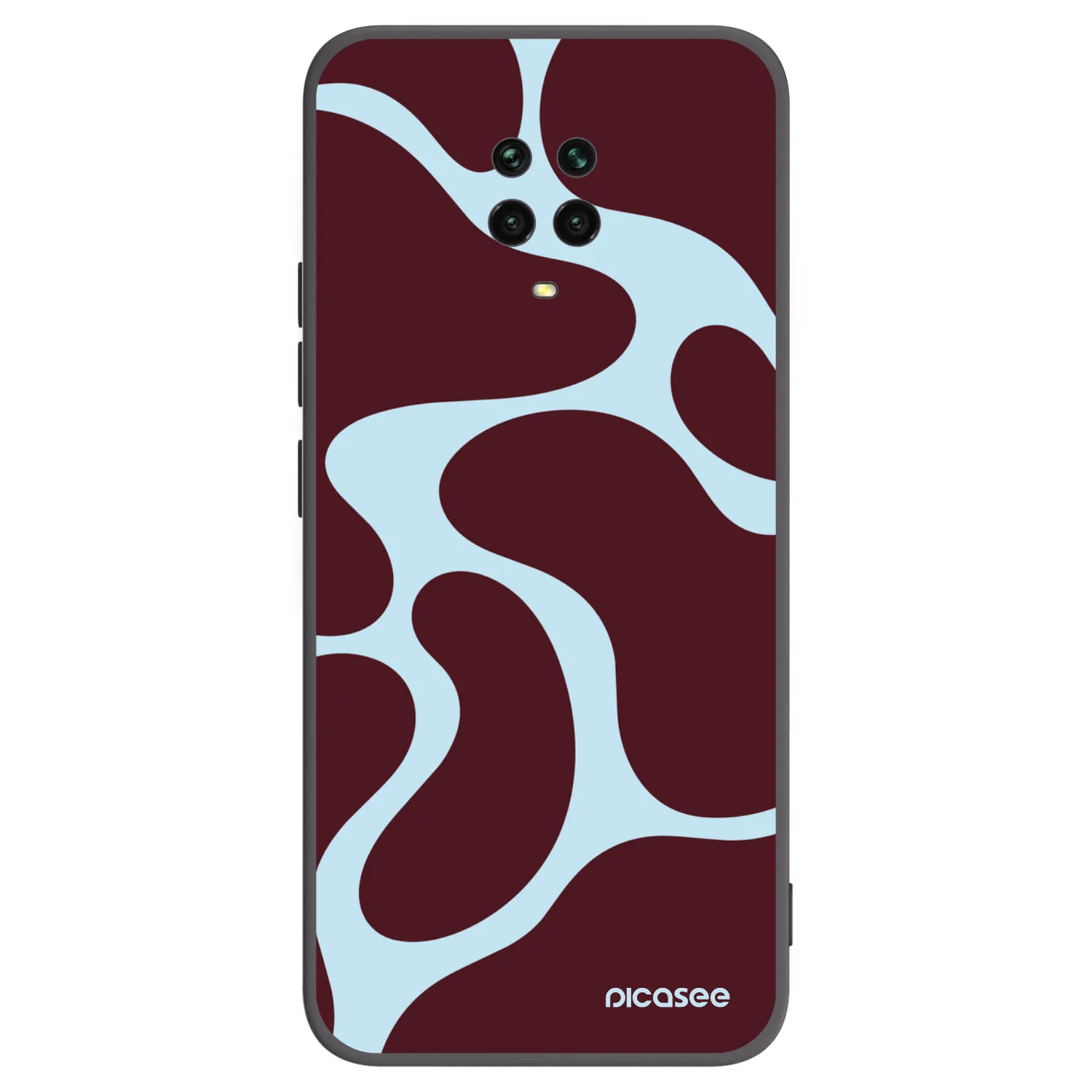 Picasee silikonowe czarne etui na Xiaomi Redmi Note 9S - Soft Detour