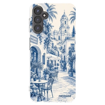 Picasee silikonowe przeźroczyste etui na Samsung Galaxy A14 5G A146P - Calle Azul
