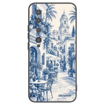 Picasee silikonowe czarne etui na Xiaomi Mi Note 10 (Pro) - Calle Azul