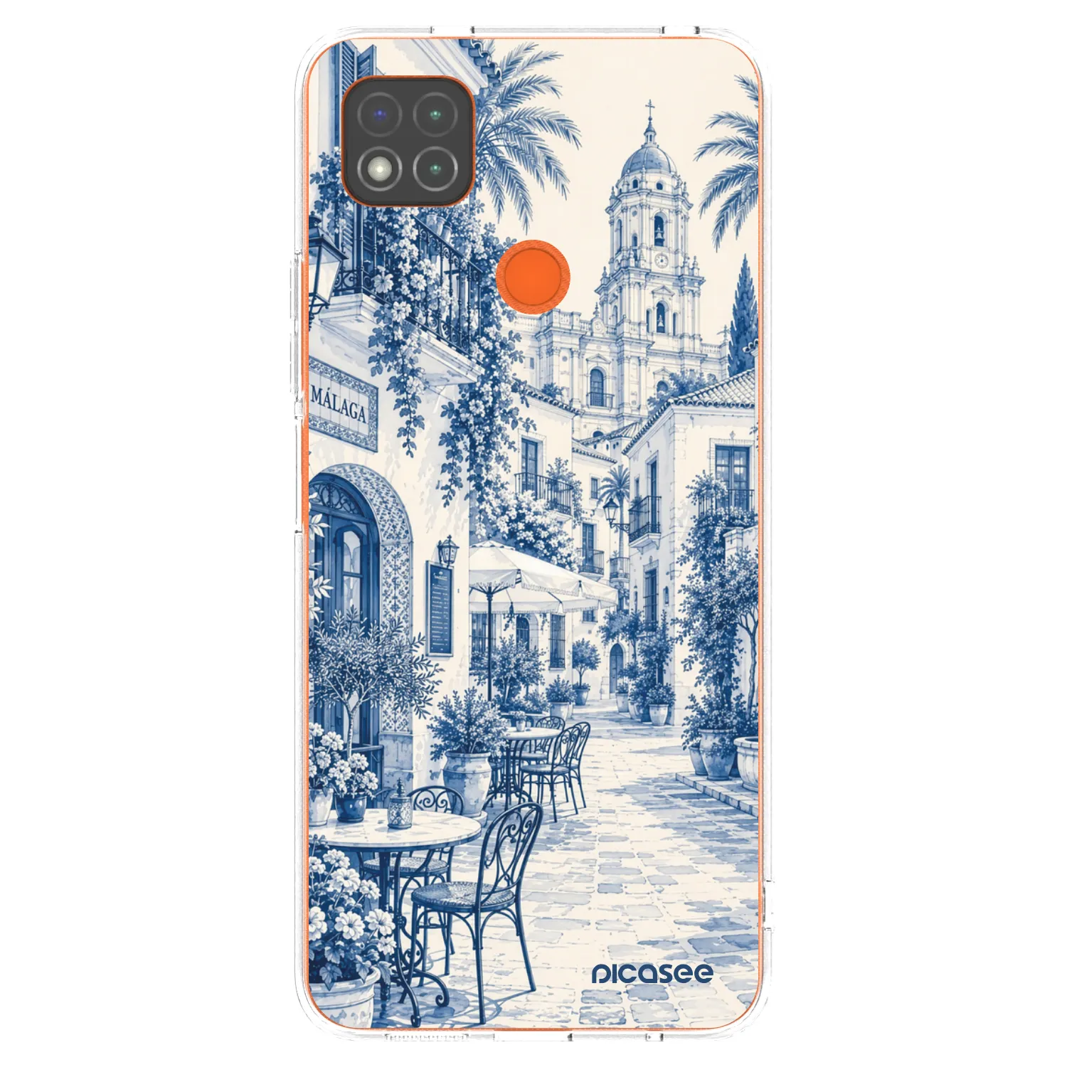 Picasee silikonowe przeźroczyste etui na Xiaomi Redmi 9C - Calle Azul